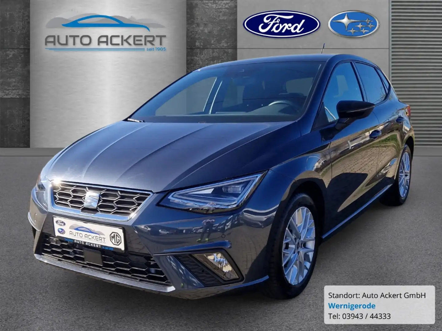 SEAT Ibiza 1.0 TSI FR Line DSG Navi LED Klima Sitzh. ZV Gris - 1