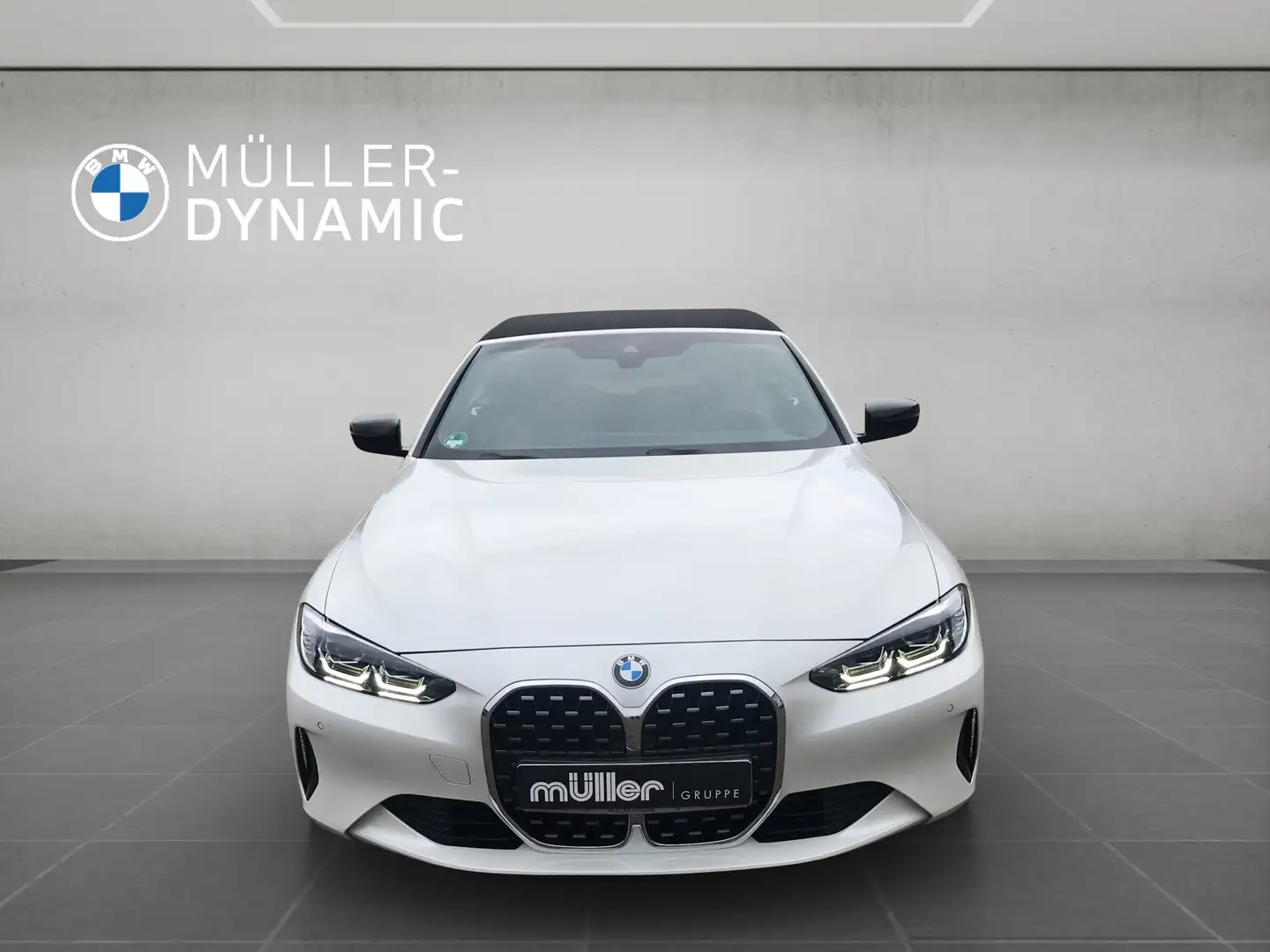 BMW 420 i CABRIO PDC TEMPOMAT KLIMAAUTO SHZ KOMFORTZUG Weiß - 2