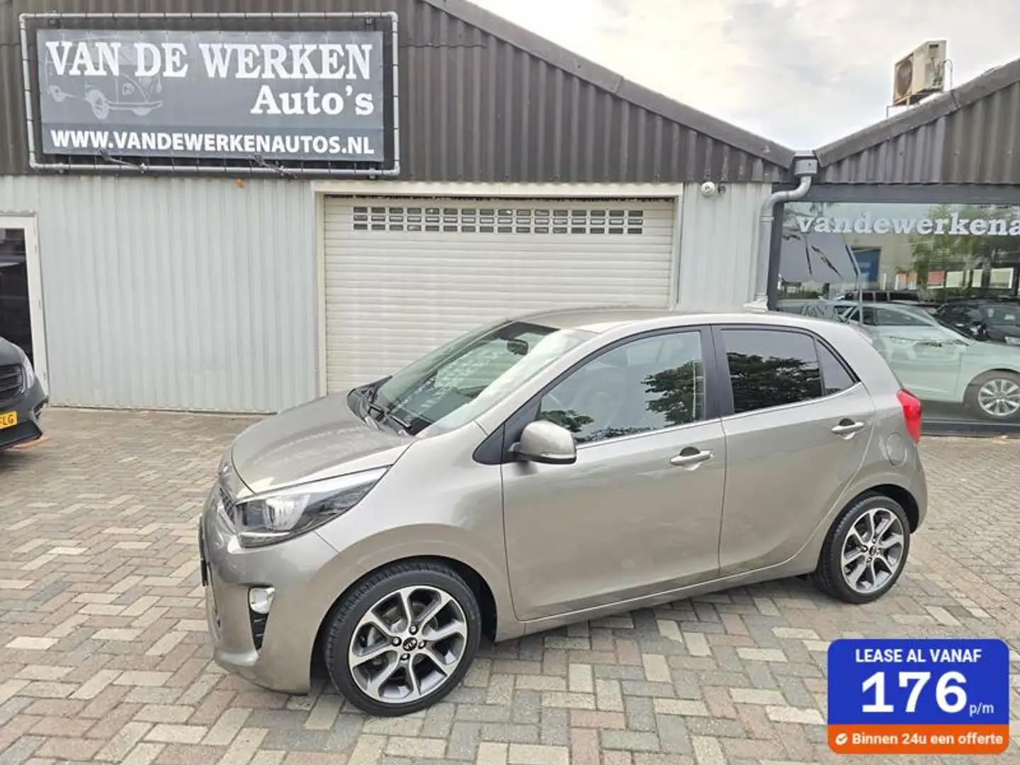 Kia Picanto 1.0 CVVT Design Edition Brown Pack Clima|Navi|Came Grijs - 1