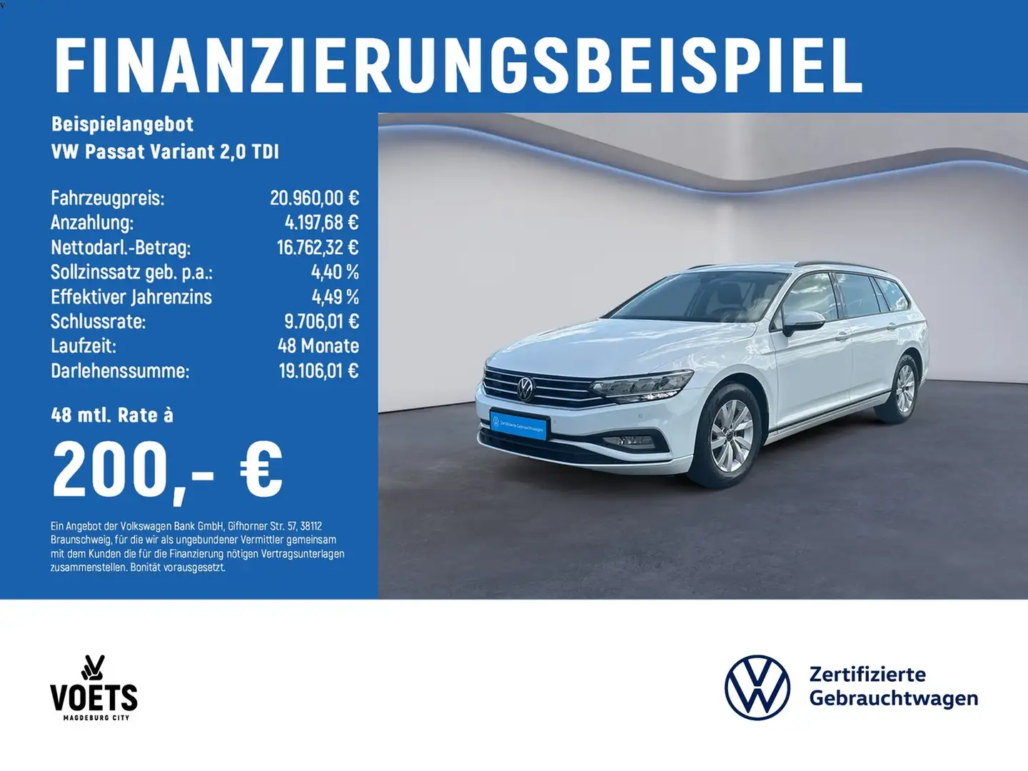 Volkswagen Passat Variant 2,0 TDI Basis DSG+NAVI+KAM+LED+ACC Bílá - 2