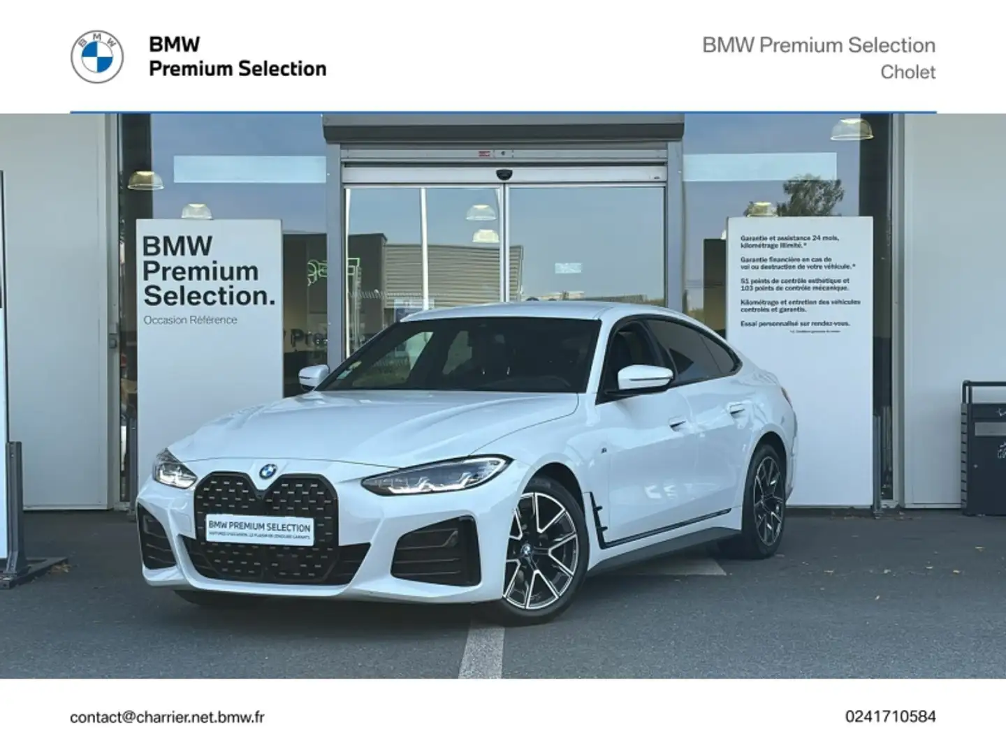 BMW 420 420dA 190ch M Sport Blanc - 1