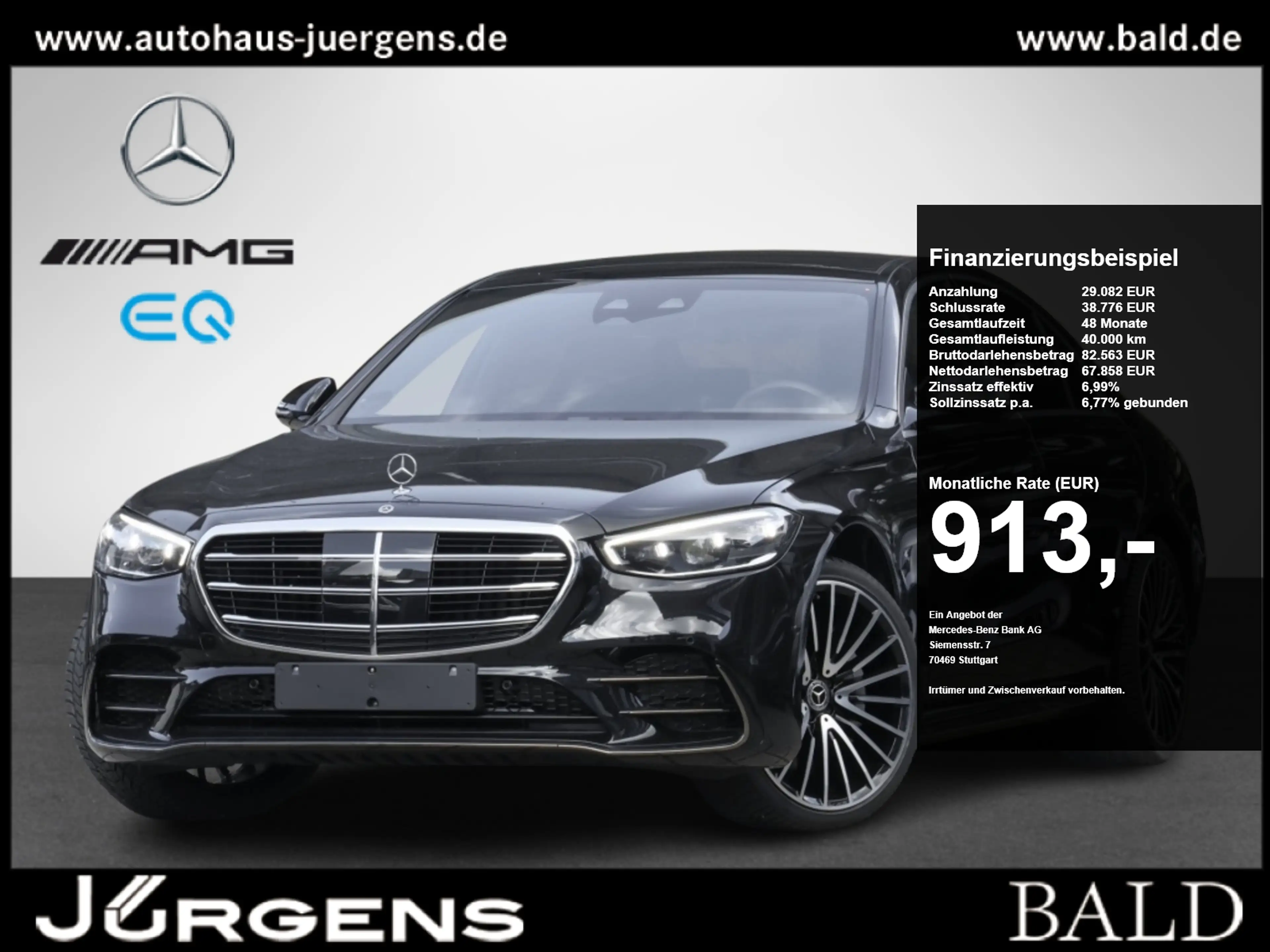 Mercedes-Benz S 450 d 4M AMG-Sport/Pano/Sitzkl/StdHz/MLB/Airm