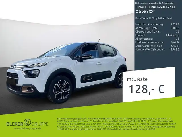 2022 Citroen C3 in White for sale