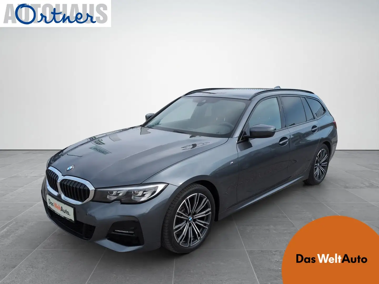 BMW 318 BMW 3 Touring 318d M Sport Gris - 1