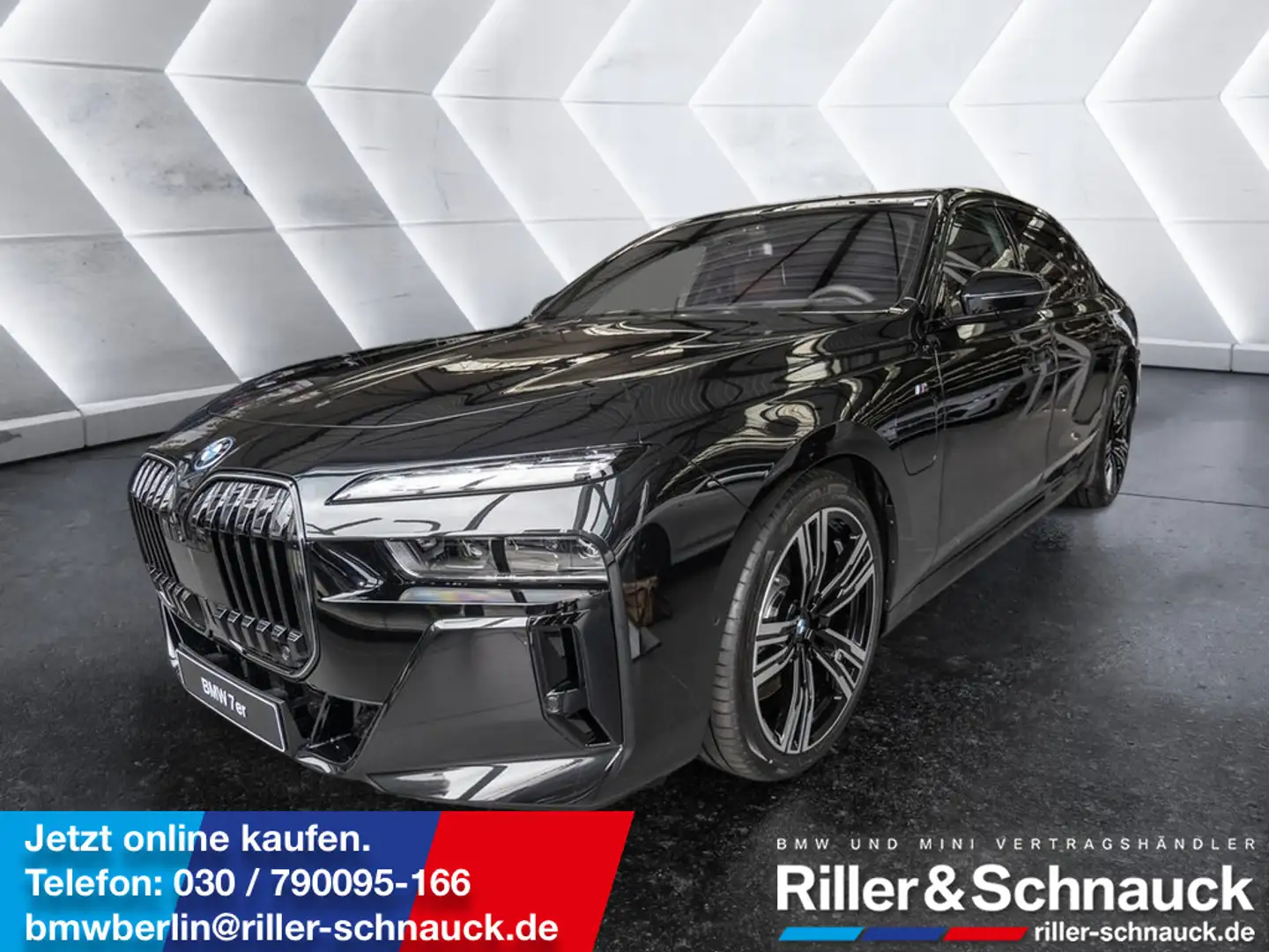 BMW 750 e xDrive M-Sport B&W ACC PANO 360° HUD RSE Negro - 1
