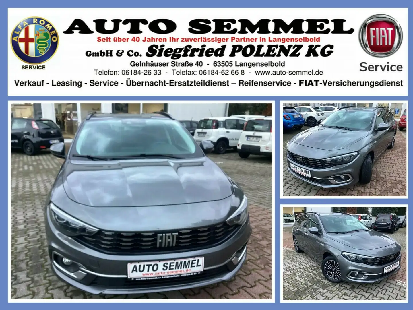 Fiat Tipo Kombi 1.0 Life Grijs - 1