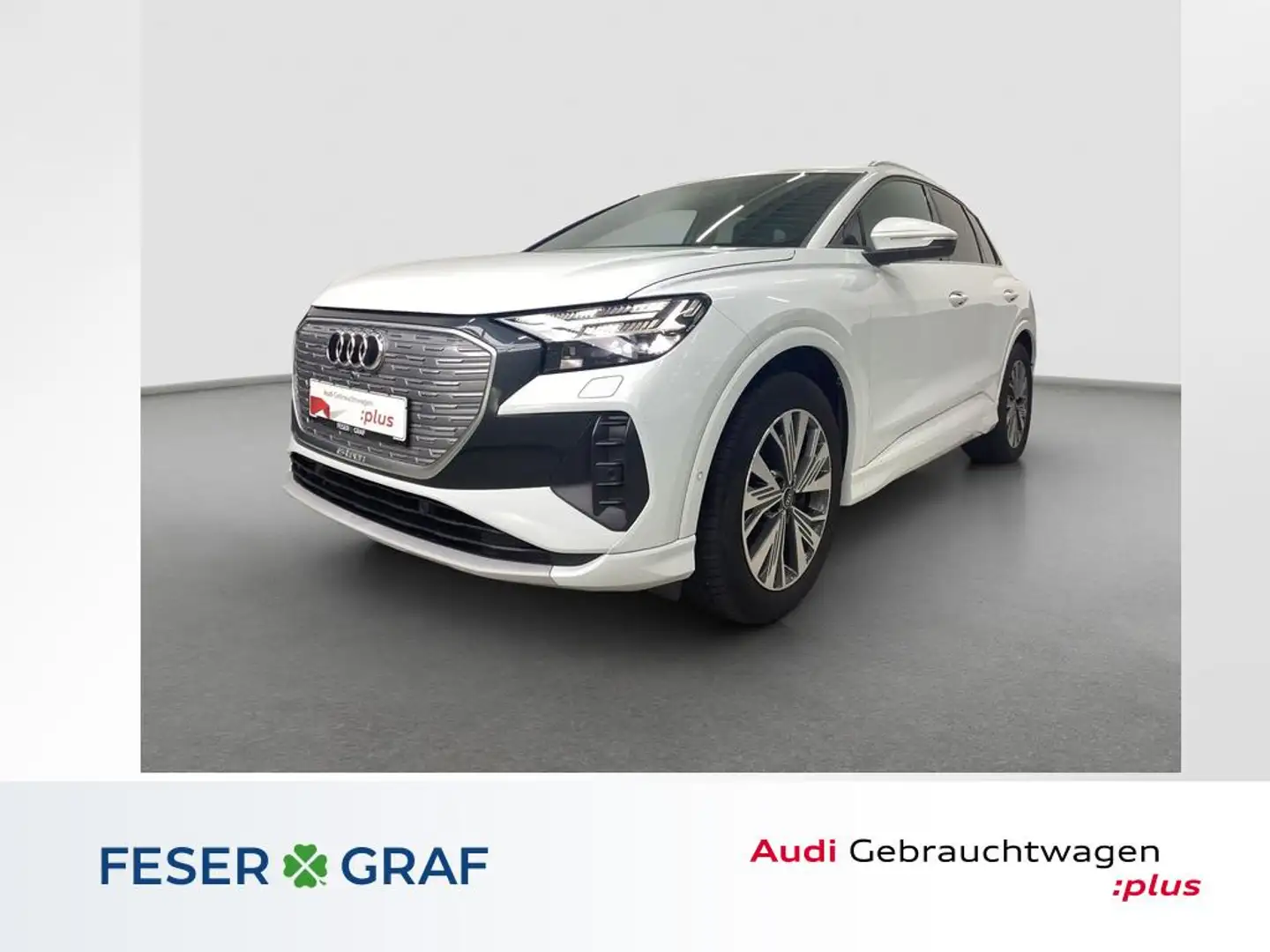 Audi Q4 e-tron advanced 40 Matrix AHK HUD Sonos RFK ACC Weiß - 1