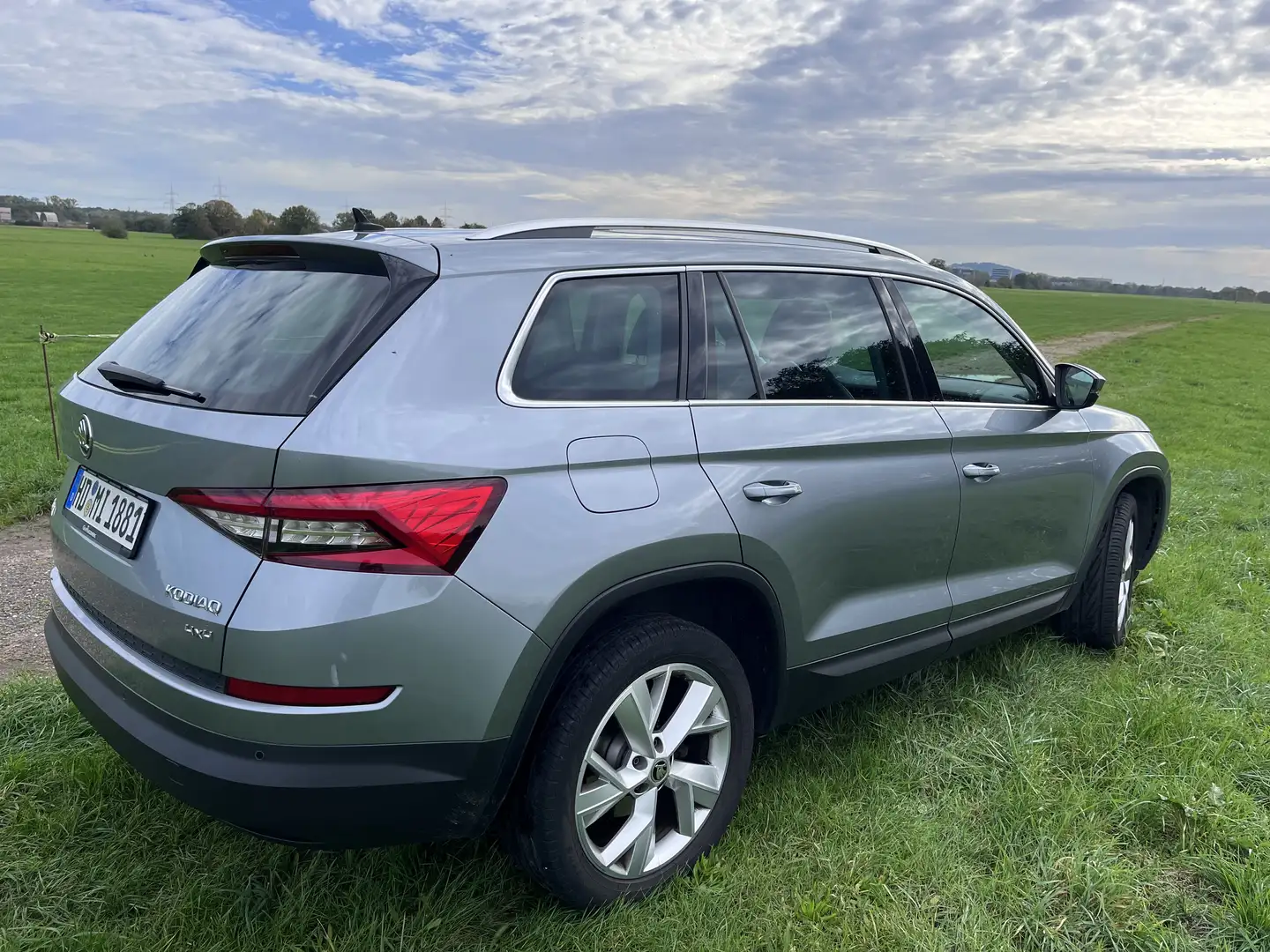 Skoda Kodiaq 2.0 TDI 4x4 DSG Style 7Si,StH,Pano,Leder,AHK... Silber - 2