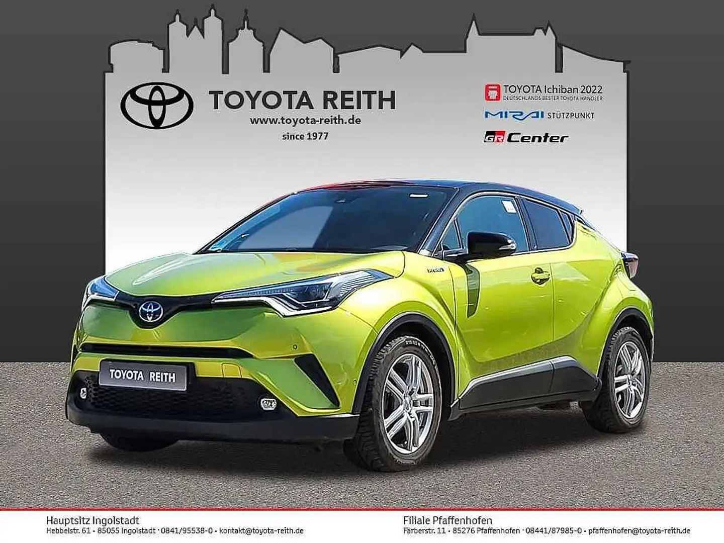 Toyota C-HR 1,8 l Hybrid Lime Edition - JBL Soundsystem - Sond Zielony - 1