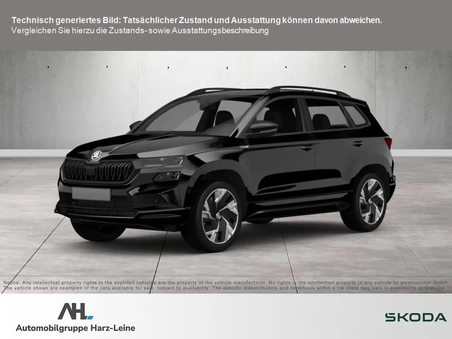 Skoda Karoq 1.5 TSI Selection DSG LED Navi ACC PDC RFK SHZ Sma Zwart - 1