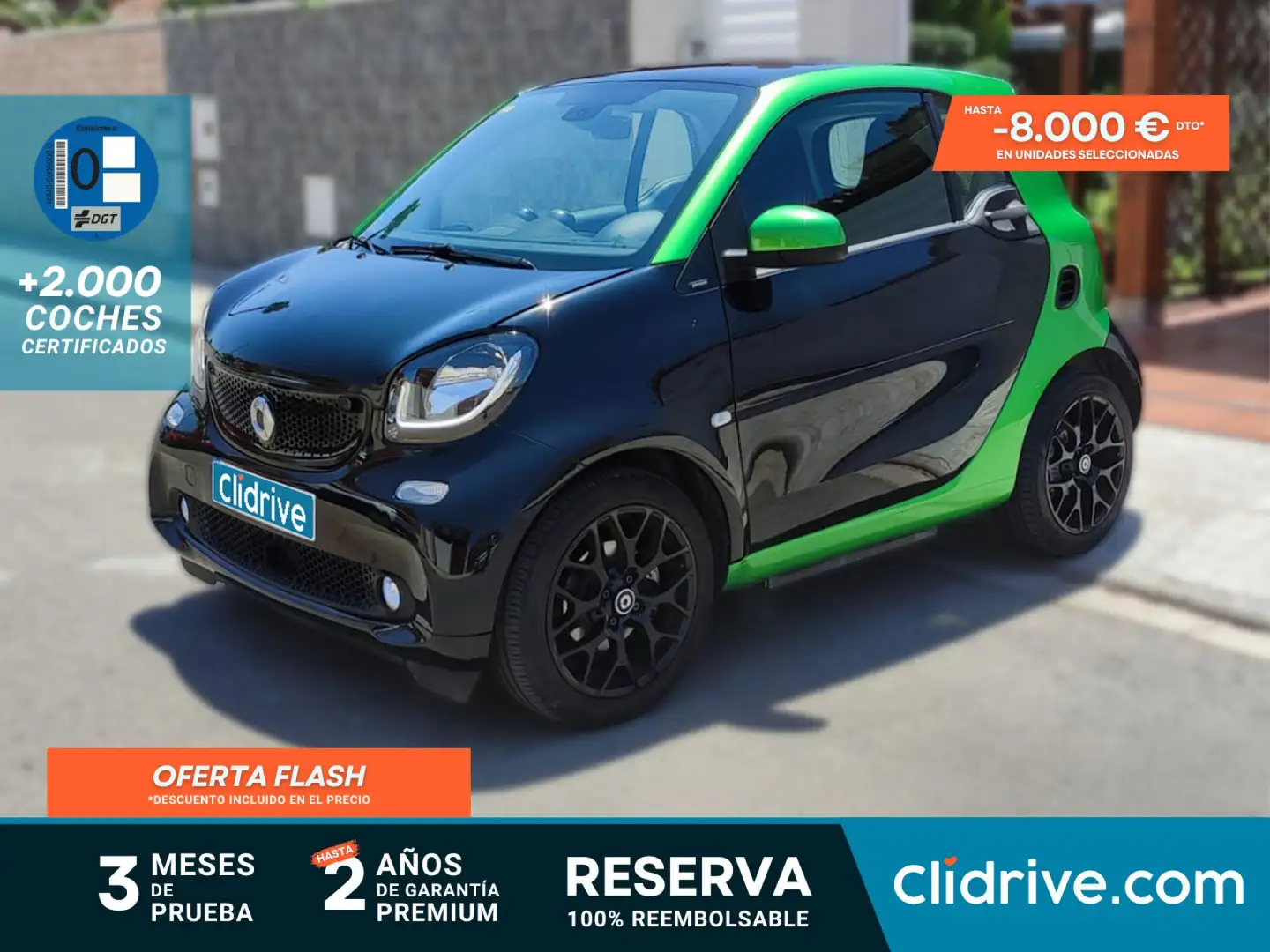smart forTwo Coupé Electric Drive Negro - 1