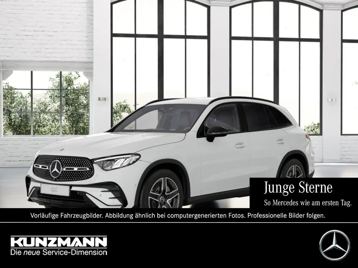 Mercedes-Benz GLC 300 4M AMG Night MBUX Navi Distronic Memory Weiß - 1