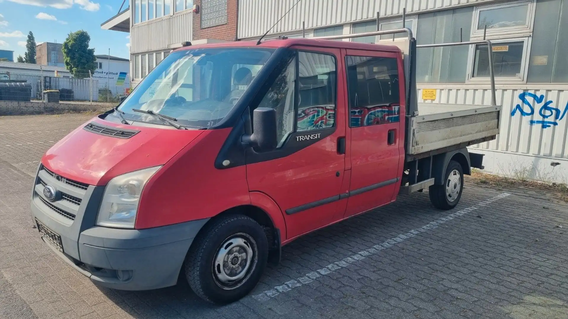 Ford Transit Pritsche FT 300 M Doppelkabine Rot - 1