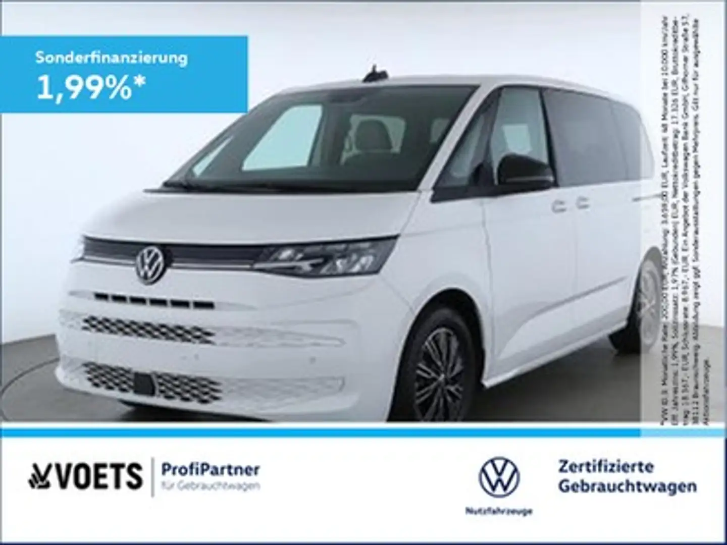 Volkswagen T7 Multivan Life KÜ 2.0 TDI DSG App-Connect+LED+NAVI Weiß - 1