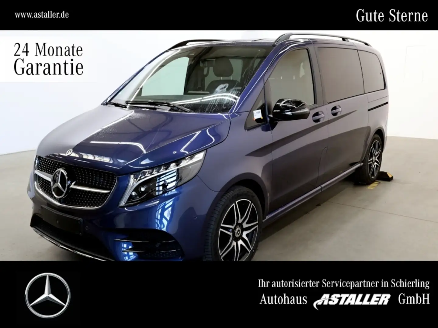 Mercedes-Benz V 300 d 4M Edition Kompakt L1 AMG Night+Dist+19" Azul - 1
