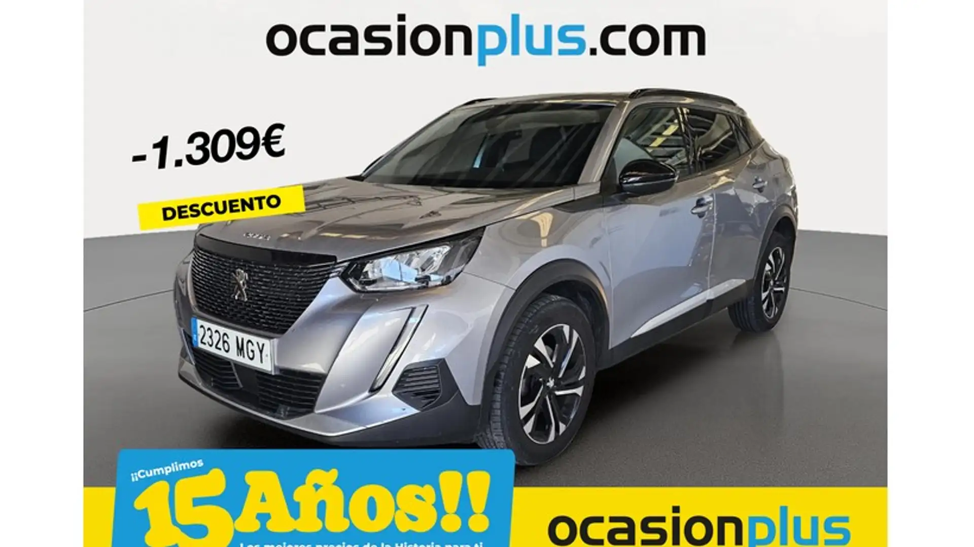 Peugeot 2008 1.2 PureTech S&S Allure 100 Gris - 1