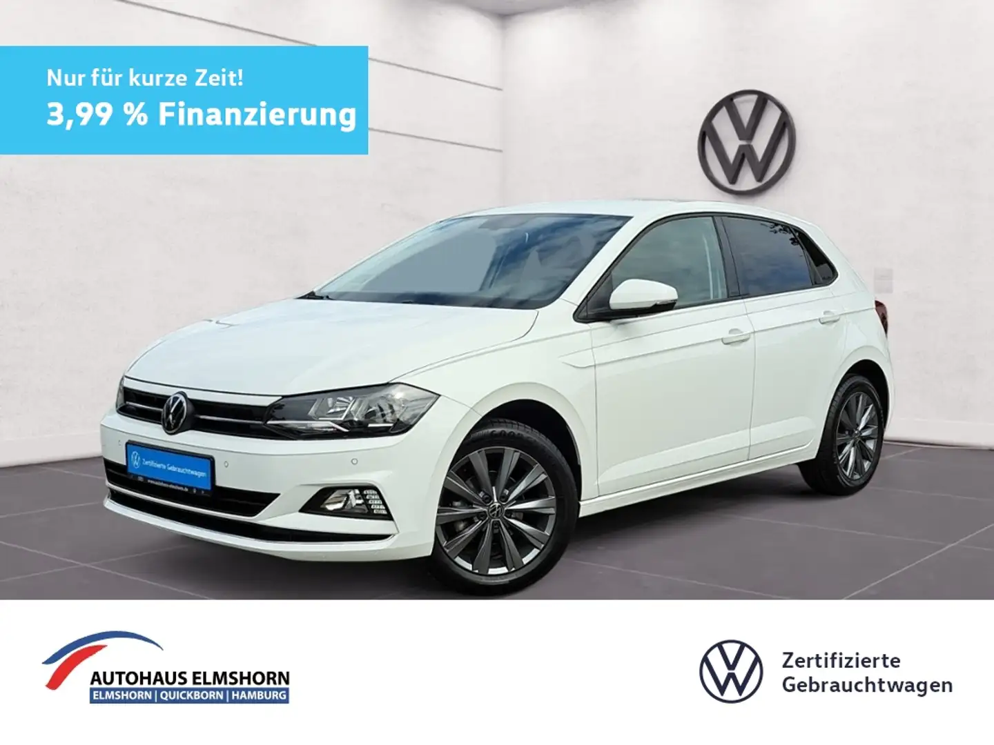 Volkswagen Polo Highline 1.0 TSI 3,99% NAV ACC DAB KLIMA PDC SHZ Weiß - 1