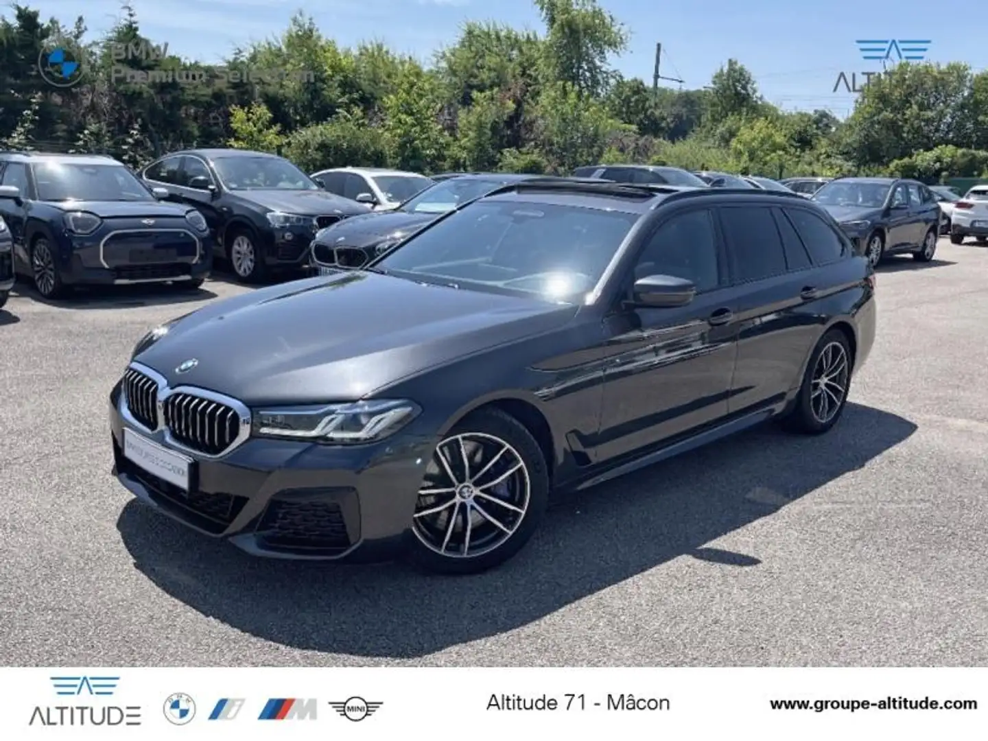 BMW 530 530dA 286ch M Sport Steptronic Gris - 1