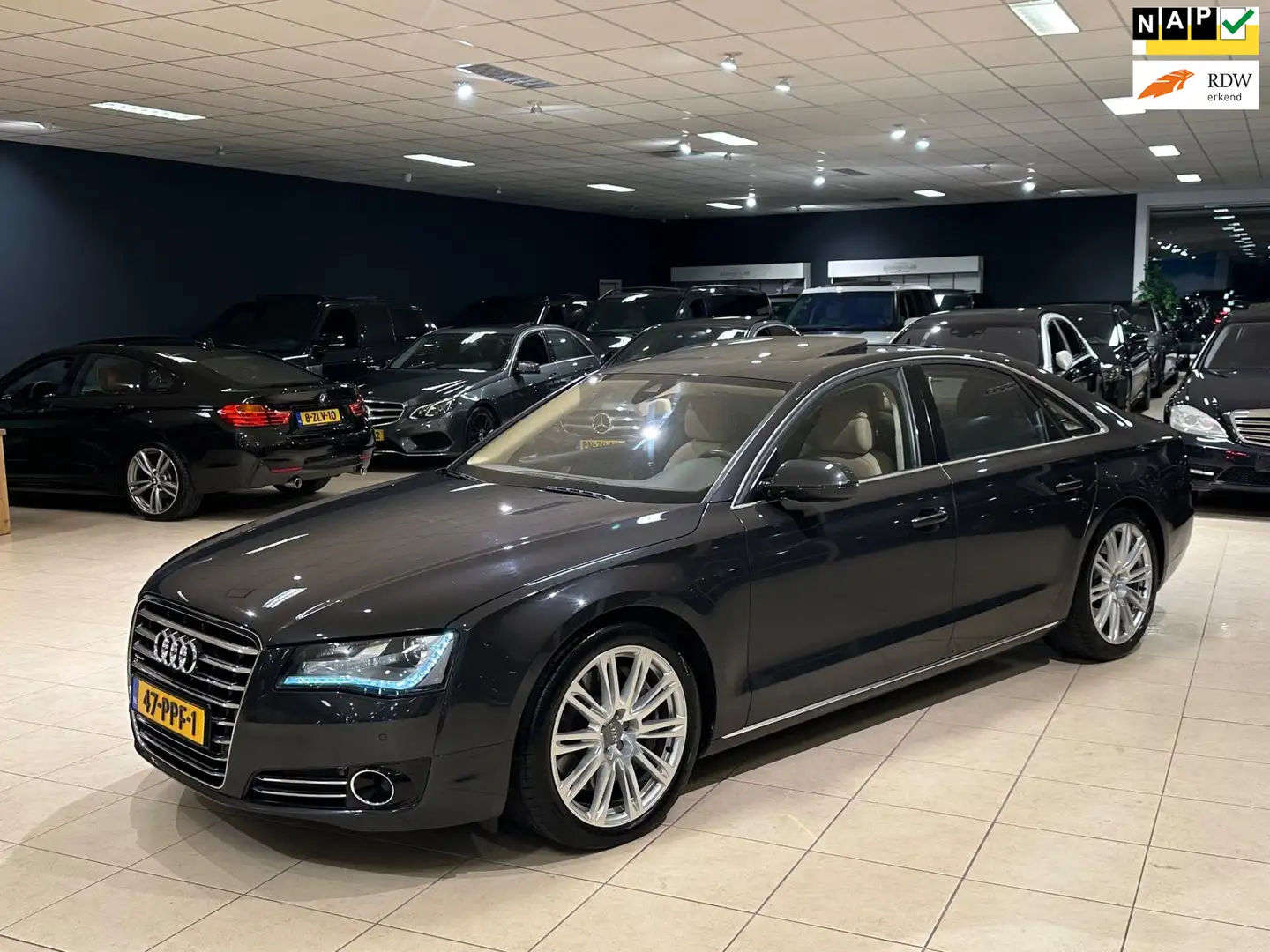 Audi A8 4.2 TDI Quattro ProL+|3xTV|HUD|ACC|Chauffeur-Pakke Gris - 1