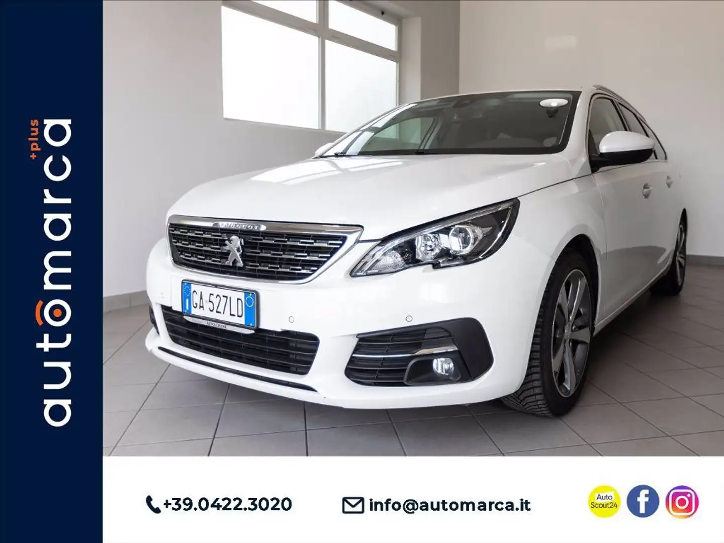 Peugeot 308 SW 1.2 puretech t Allure s&s 130cv my20 Weiß - 1