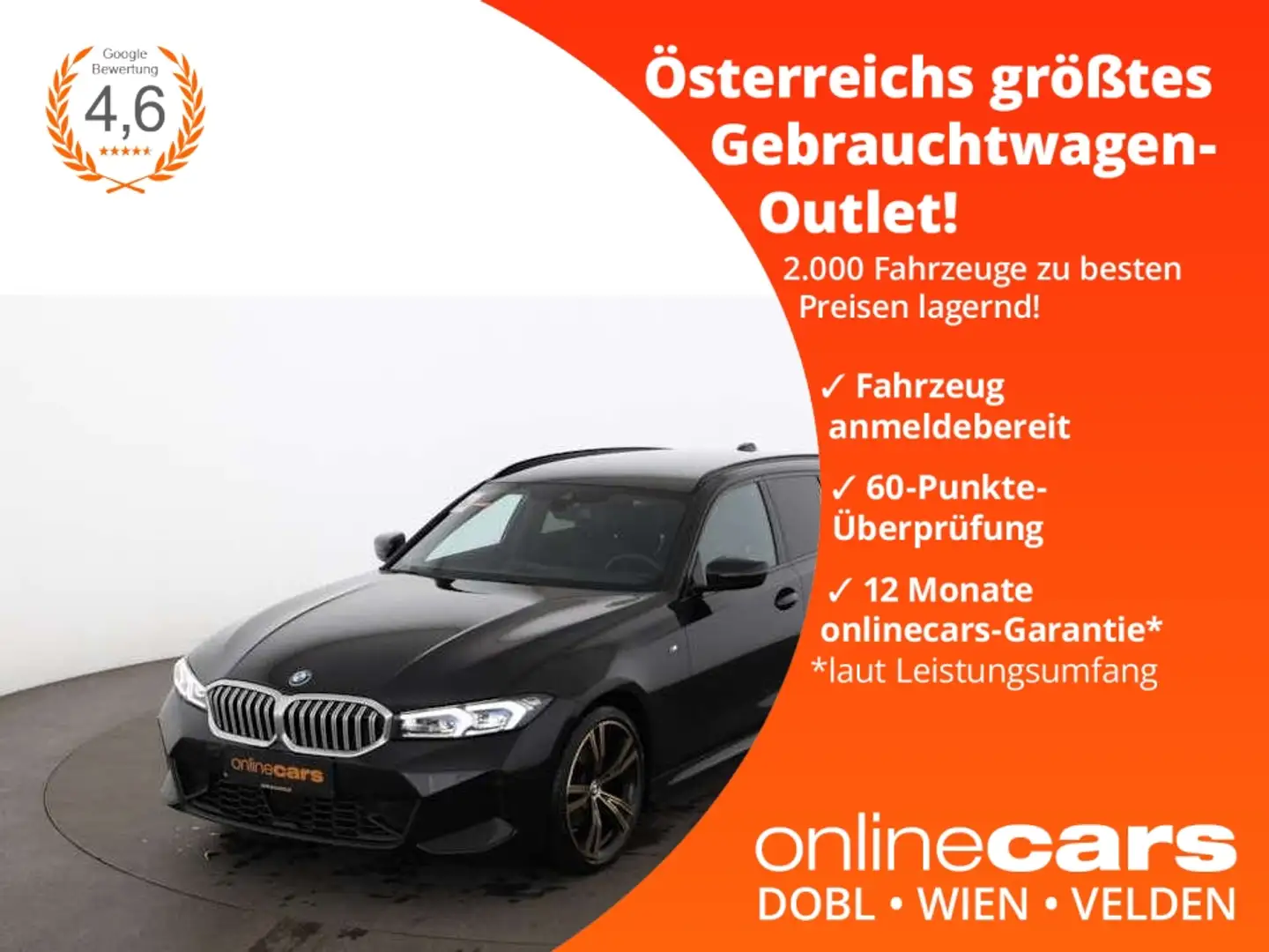BMW 320 d xDrive Touring M-Sport Aut LED AHK RADAR NAV Czarny - 1