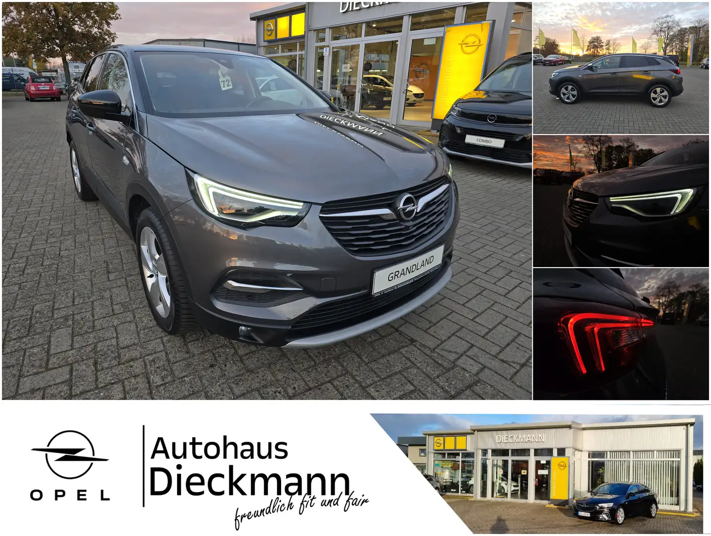 Opel Grandland X Grandland X INNOVATION SHZ AHK 360°Cam Navi LED Grau - 1