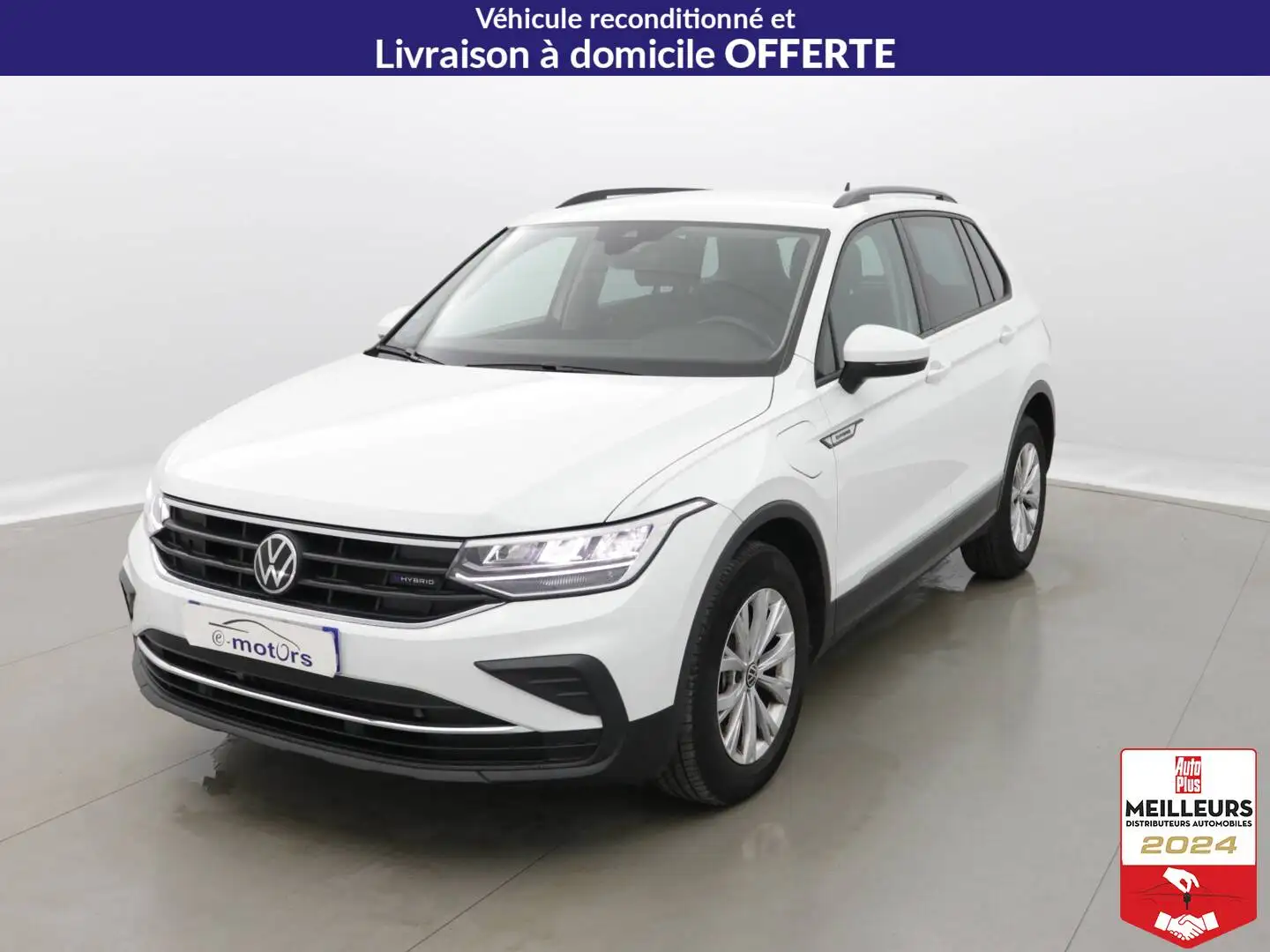Volkswagen Tiguan eHybrid 245 DSG6 Life +GPS +Caméra Blanc - 1