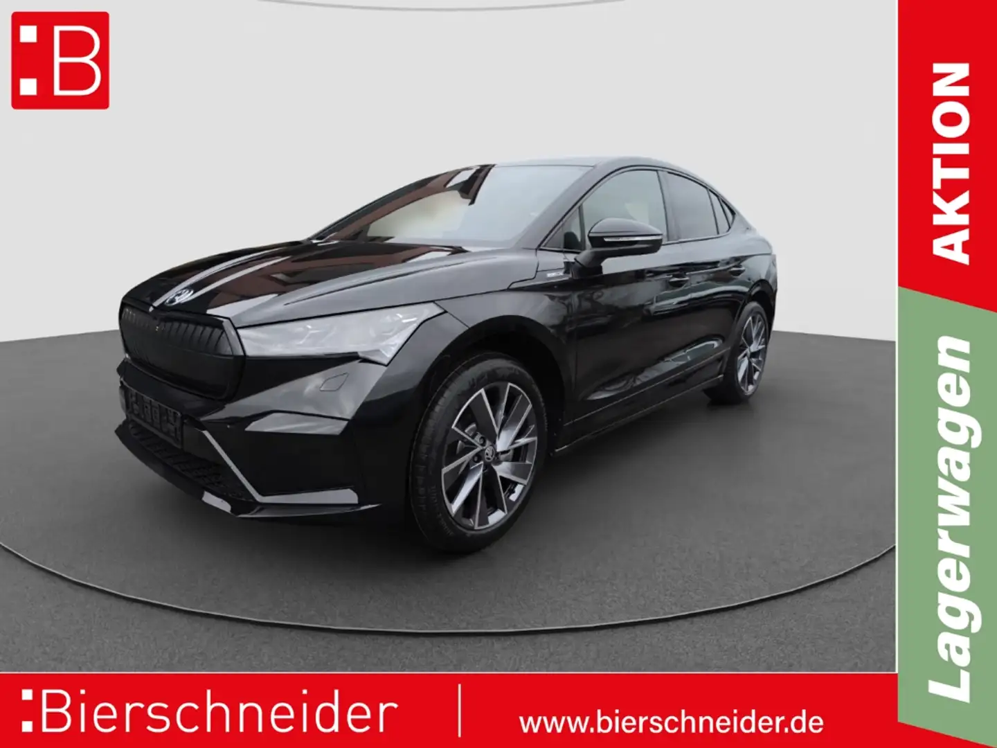 Skoda Enyaq Coupe 85 Sportline 82 kWh Batterie Navi RFK PANORA Schwarz - 1