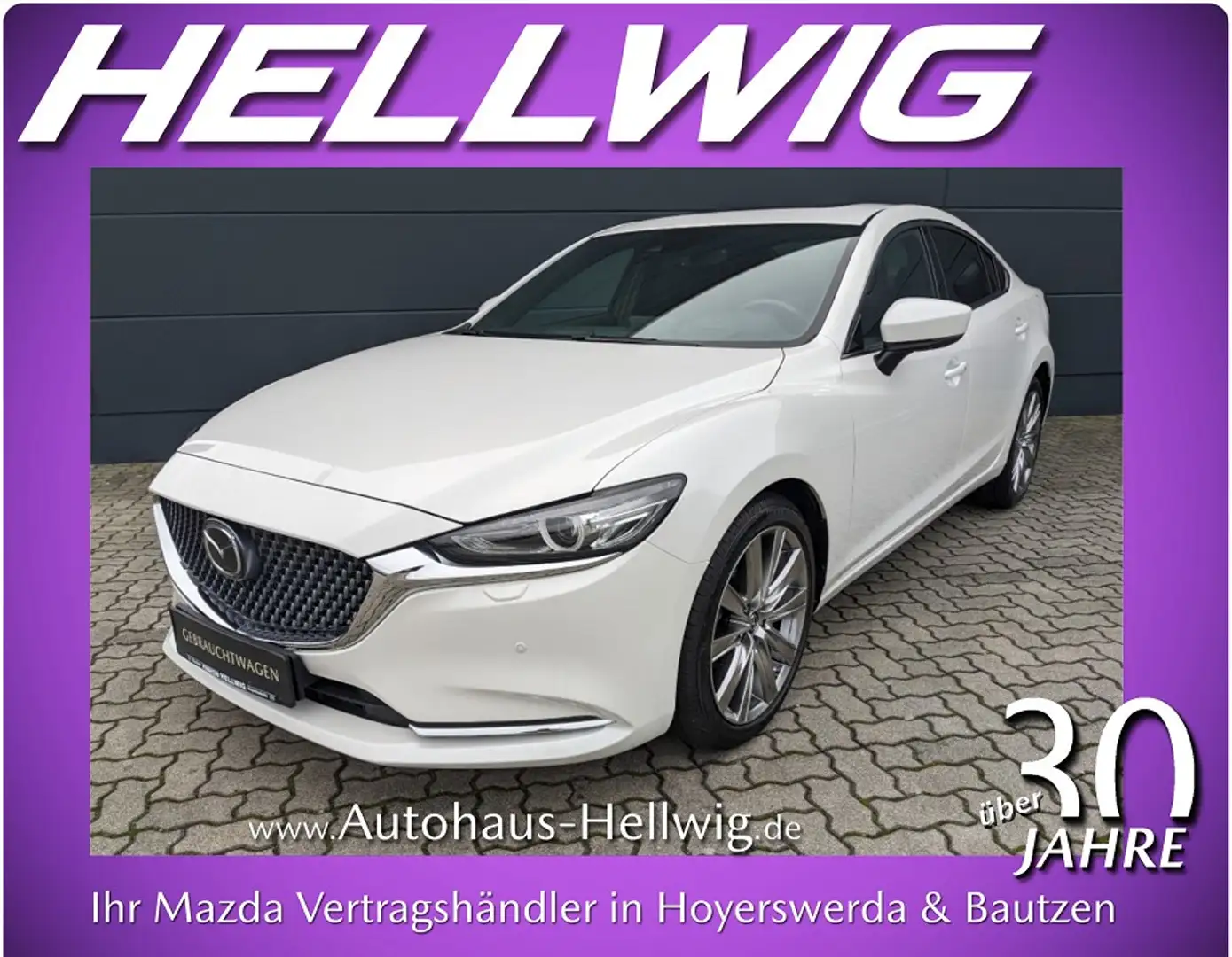 Mazda 6 4-Türer 2.5l Takumi GSD Nappaleder Schwarz Bose Weiß - 1
