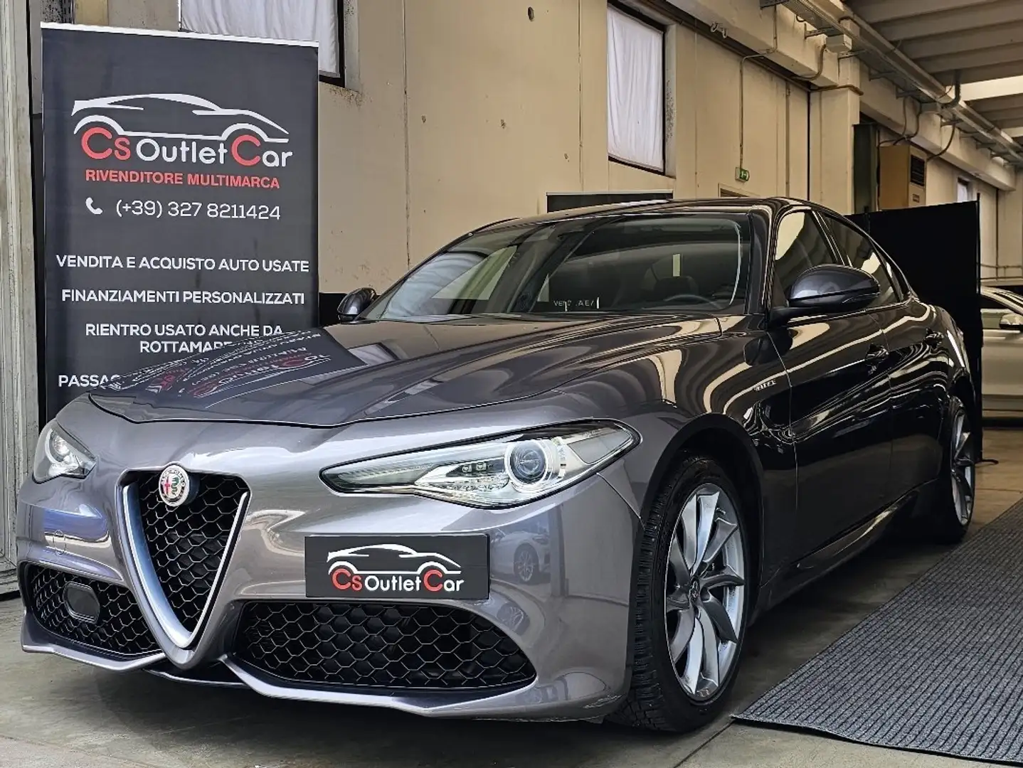 Alfa Romeo Giulia 2.2 t Veloce Q4 210cv awd auto Grigio - 2