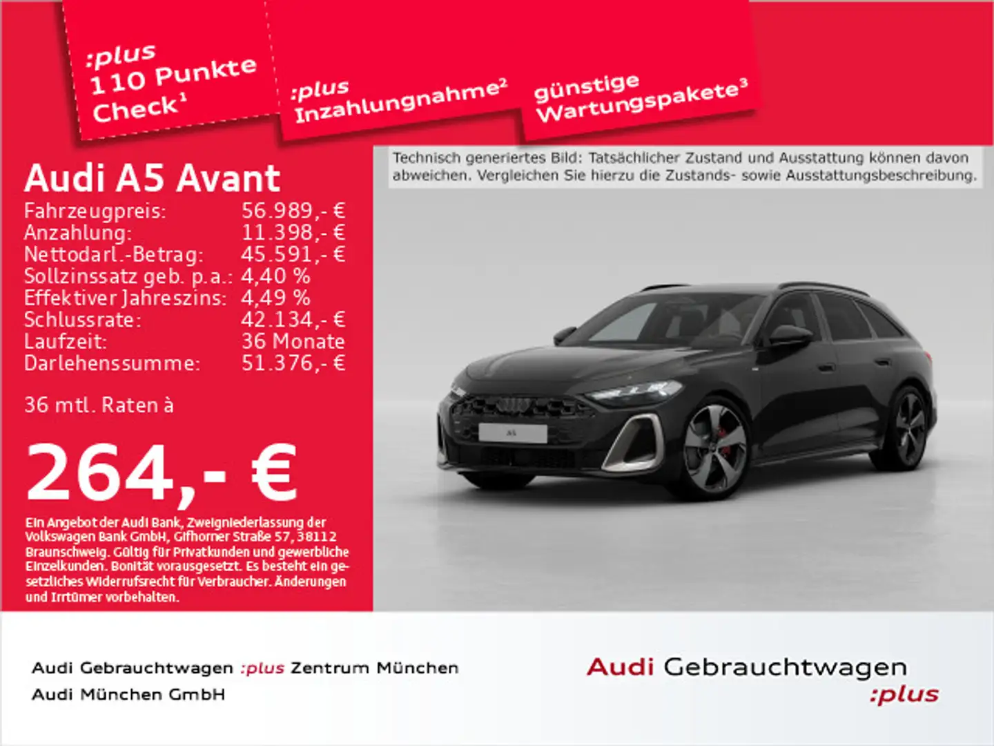 Audi A5 TFSI S tronic S line edition one AHK/AC Schwarz - 1