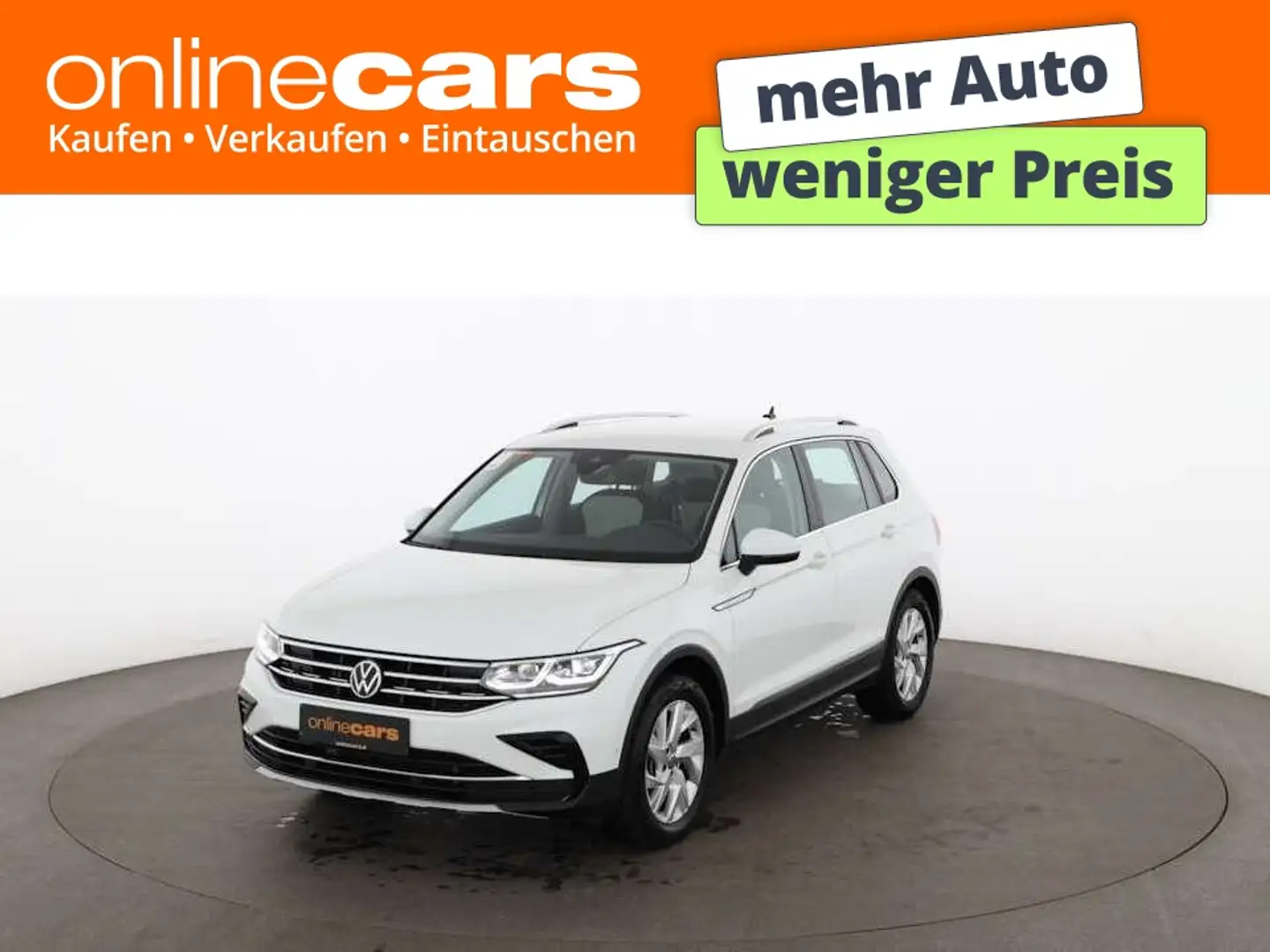 Volkswagen Tiguan 1.5 TSI Elegance Aut MATRIX RADAR NAVI PDC Weiß - 1