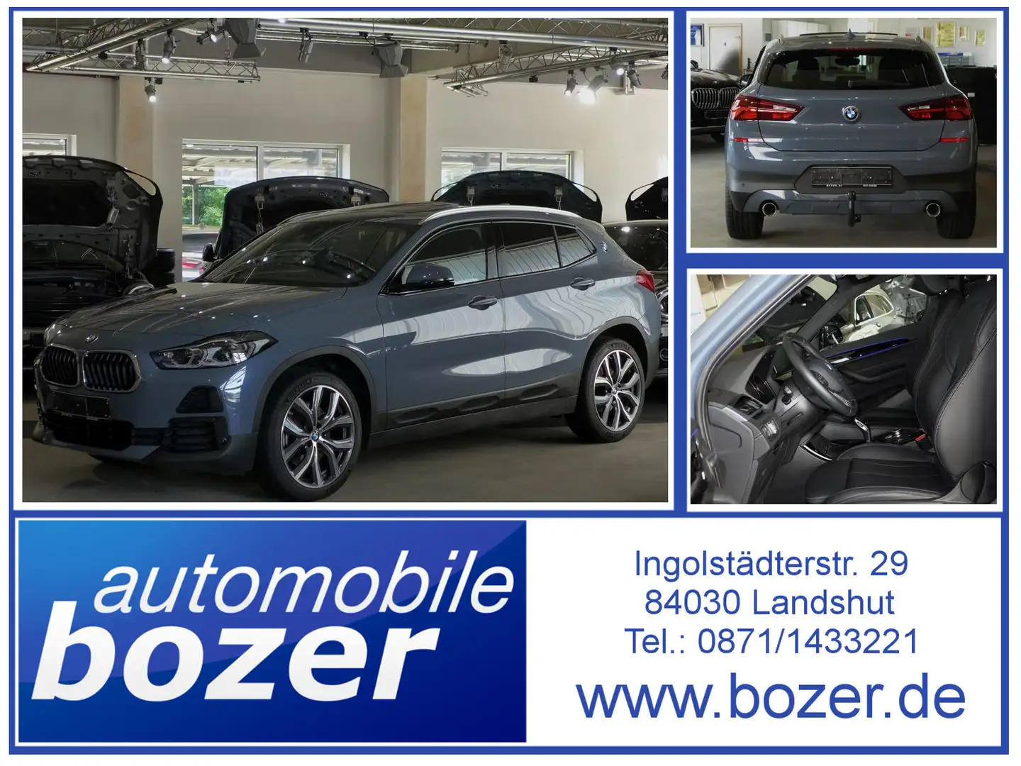 BMW X2 20d xDr HUD,Dach,AHK,Kamera,Leder NP 68.510 Gris - 1