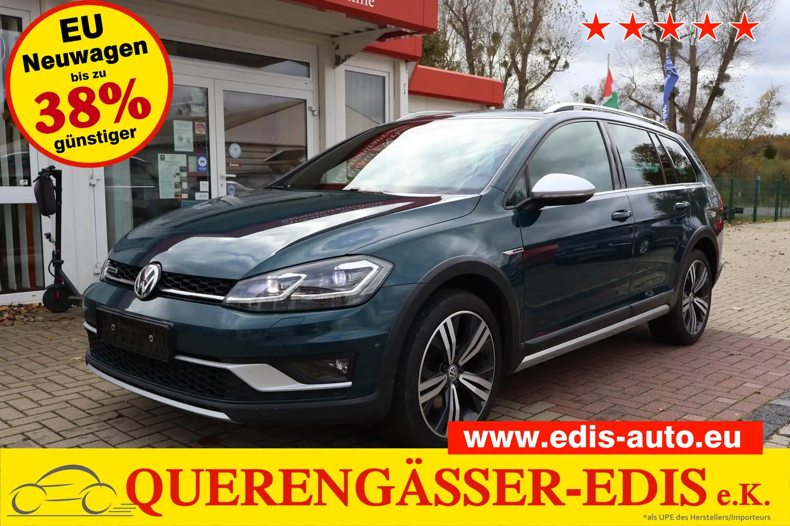 Volkswagen Golf Variant 2.0TDI DSG Alltrack 4Motion  *AHK*Stand-HZ*Navi... Grün - 1