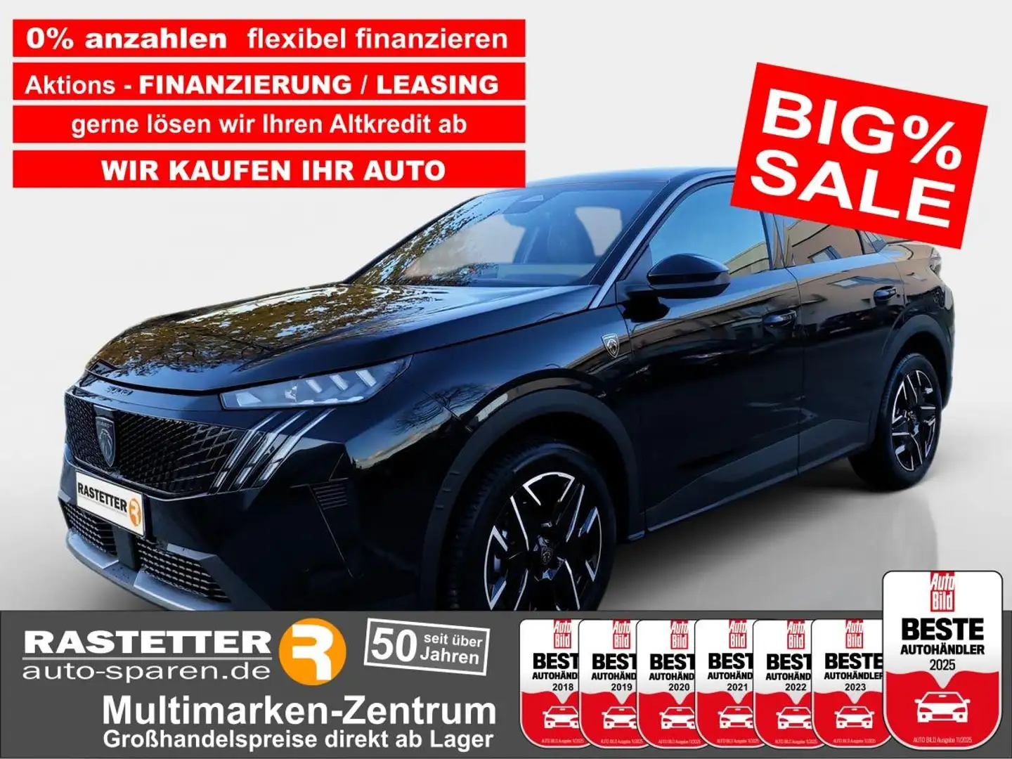 Peugeot 3008 Hybrid 136 GT neuesMod+Matrix+Navi+19Z+eHeckkl+ACC Noir - 1