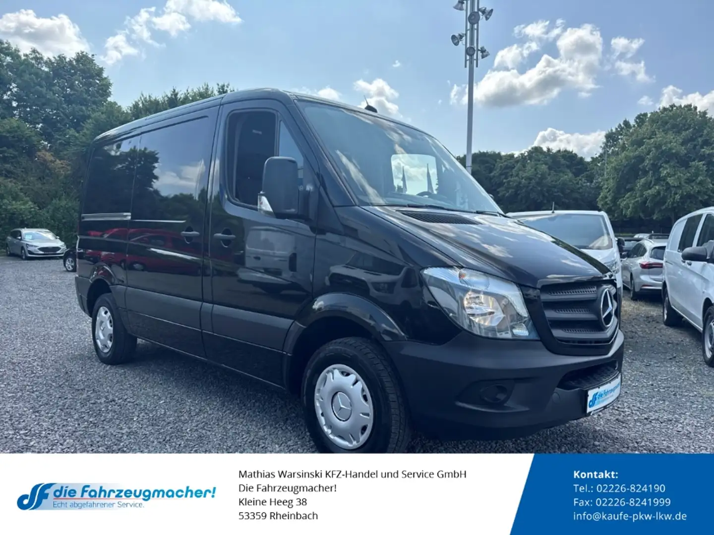 Mercedes-Benz Sprinter II Kasten 211 CDI AHK el.SP Spieg. beheizbar MP3 C Schwarz - 1
