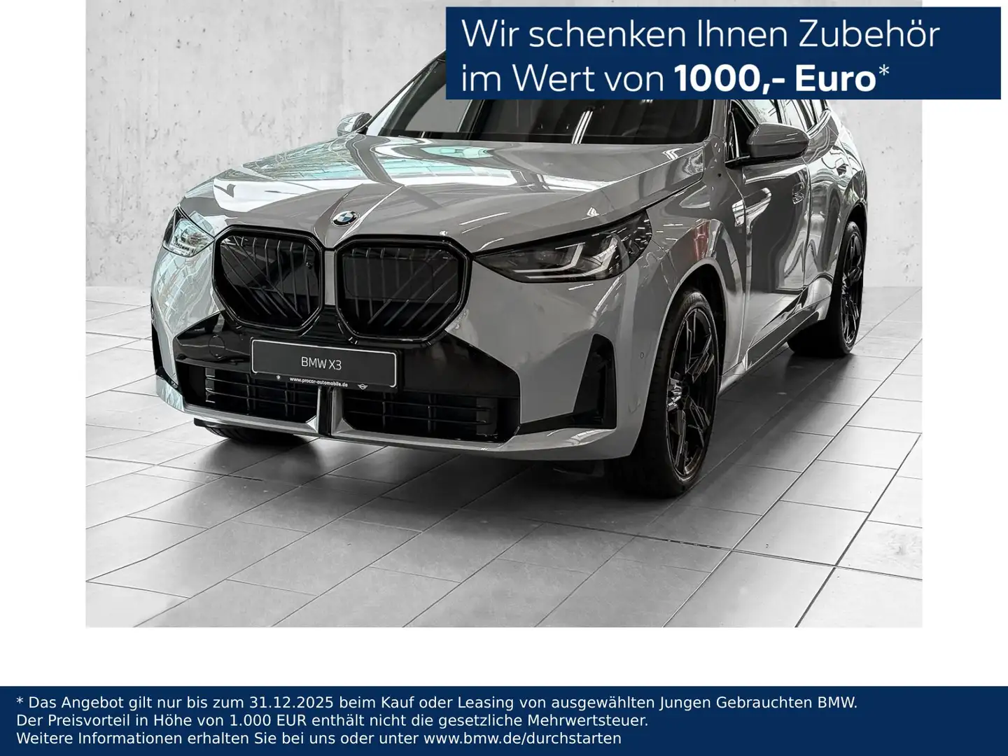 BMW X3 20 xDrive M Sport PANO ACC AHK RFK NAVI LED Gris - 1