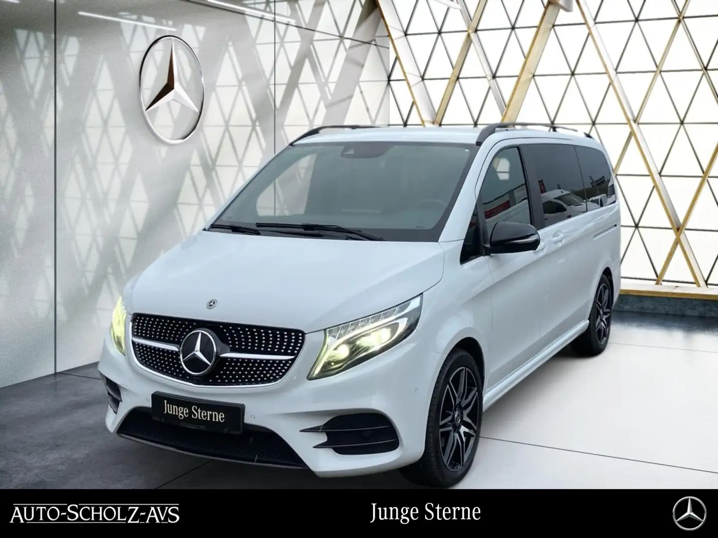Mercedes-Benz V 300 d 4MATIC EDITION Lang AMG+MBUX+Burm+Night Weiß - 1