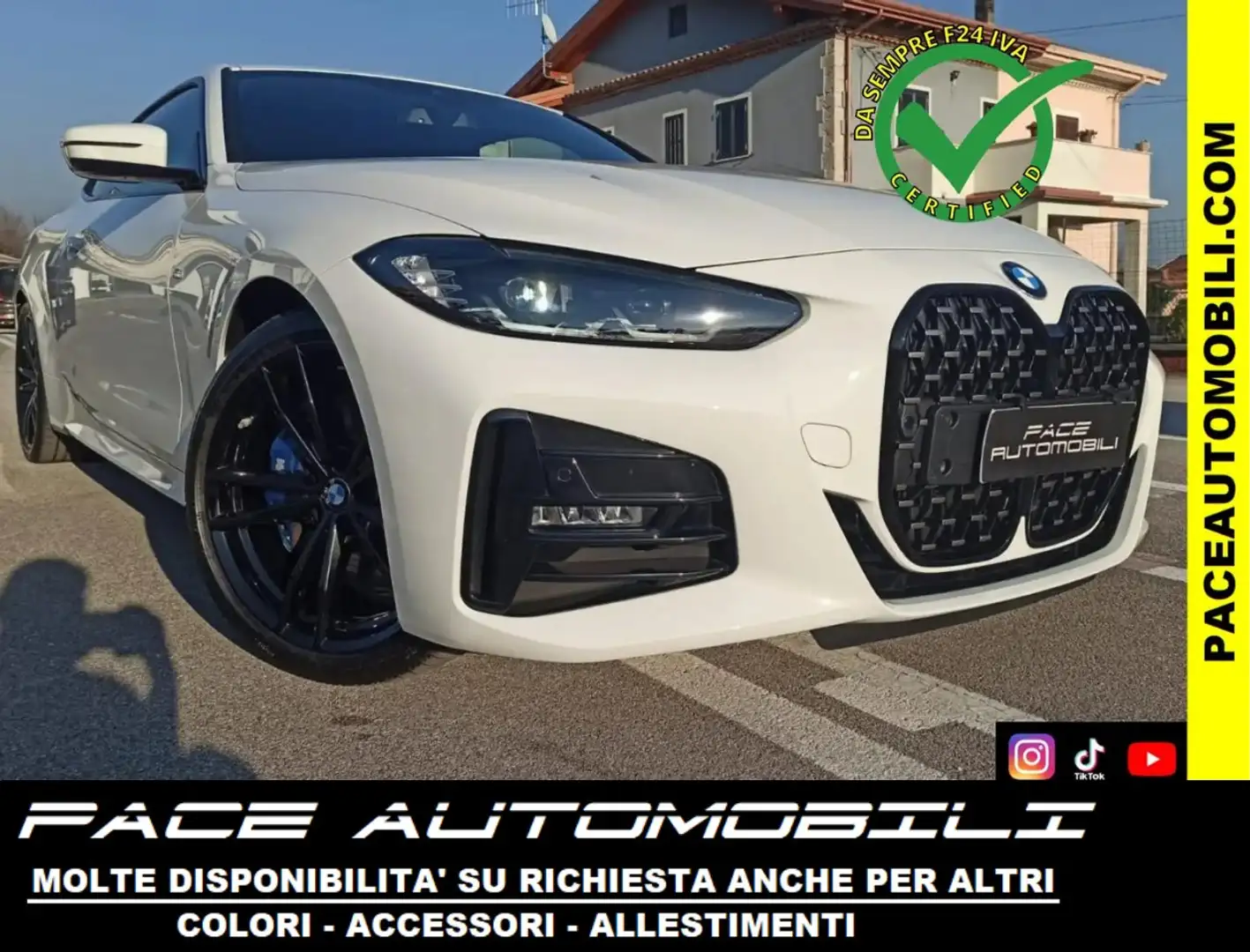 BMW 420 M SPORT MSPORT M-SPORT PDC COCKPIT HUD LED 19" F1 Bianco - 1