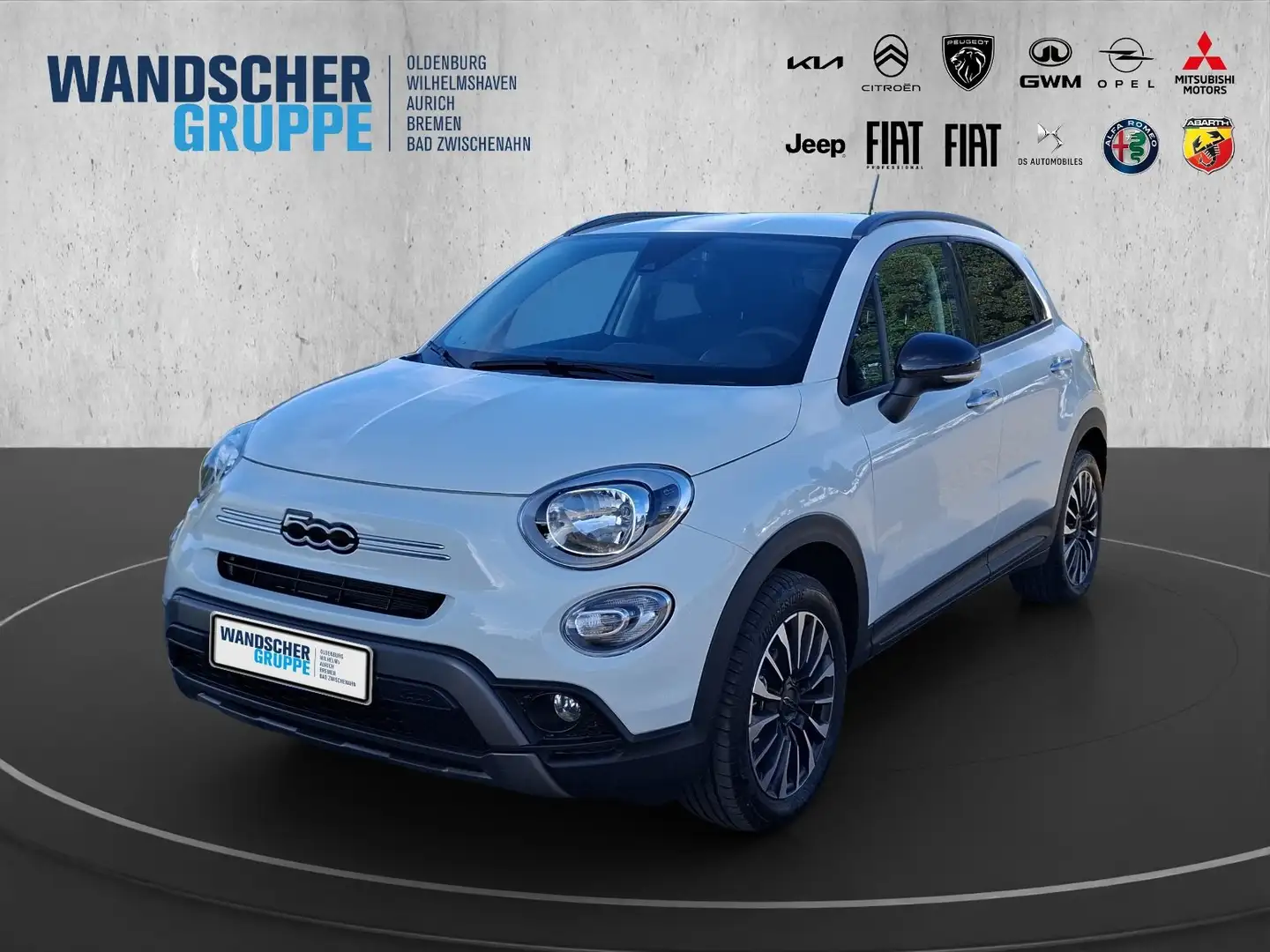 Fiat 500X Cross 1.5 GSE Kam.+KeyLess+Navi+SHZ+2xKlima Weiß - 1