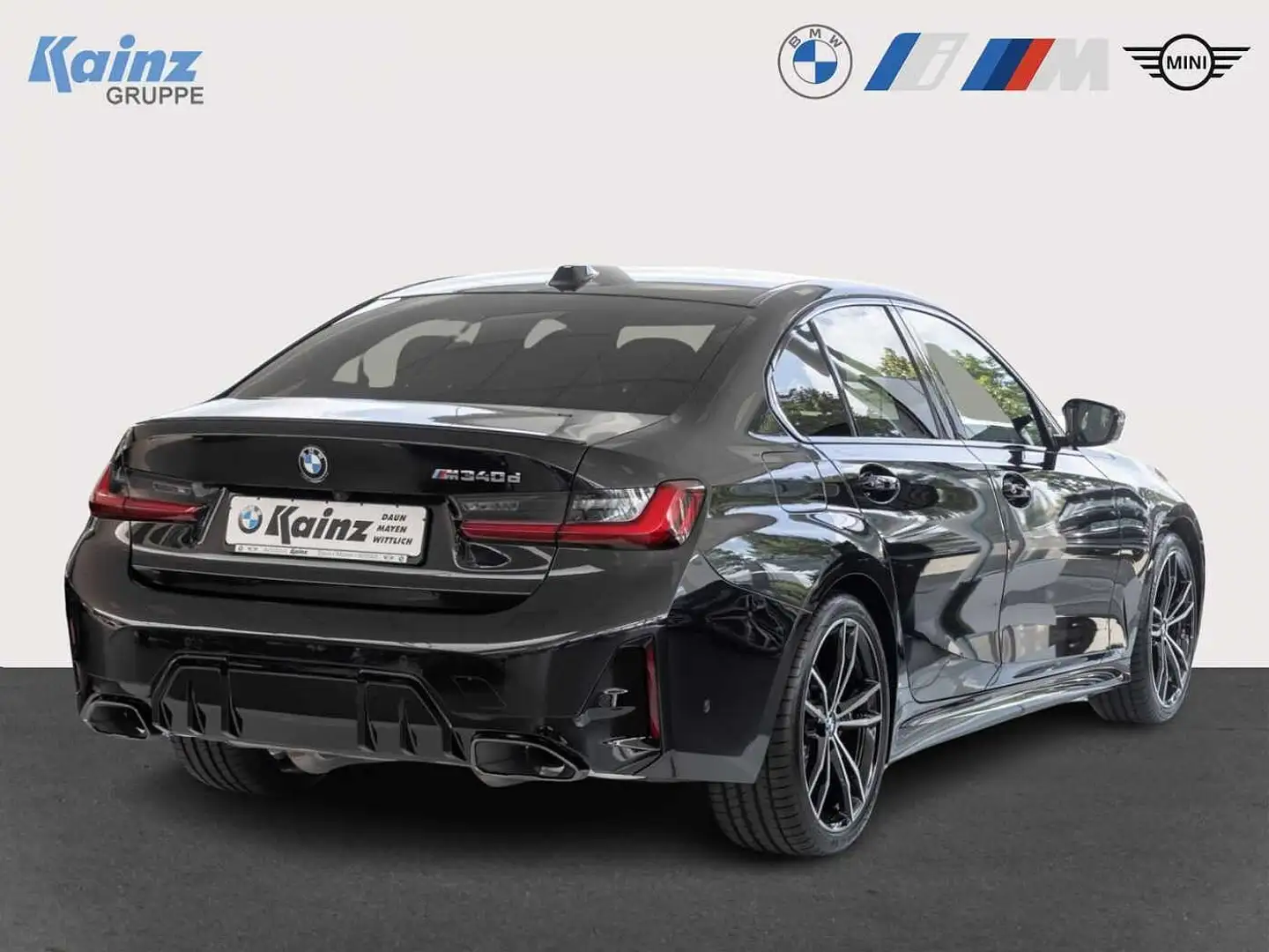 BMW M340d xDrive M-Paket/Navi/SHZ/Glasdach Schwarz - 2
