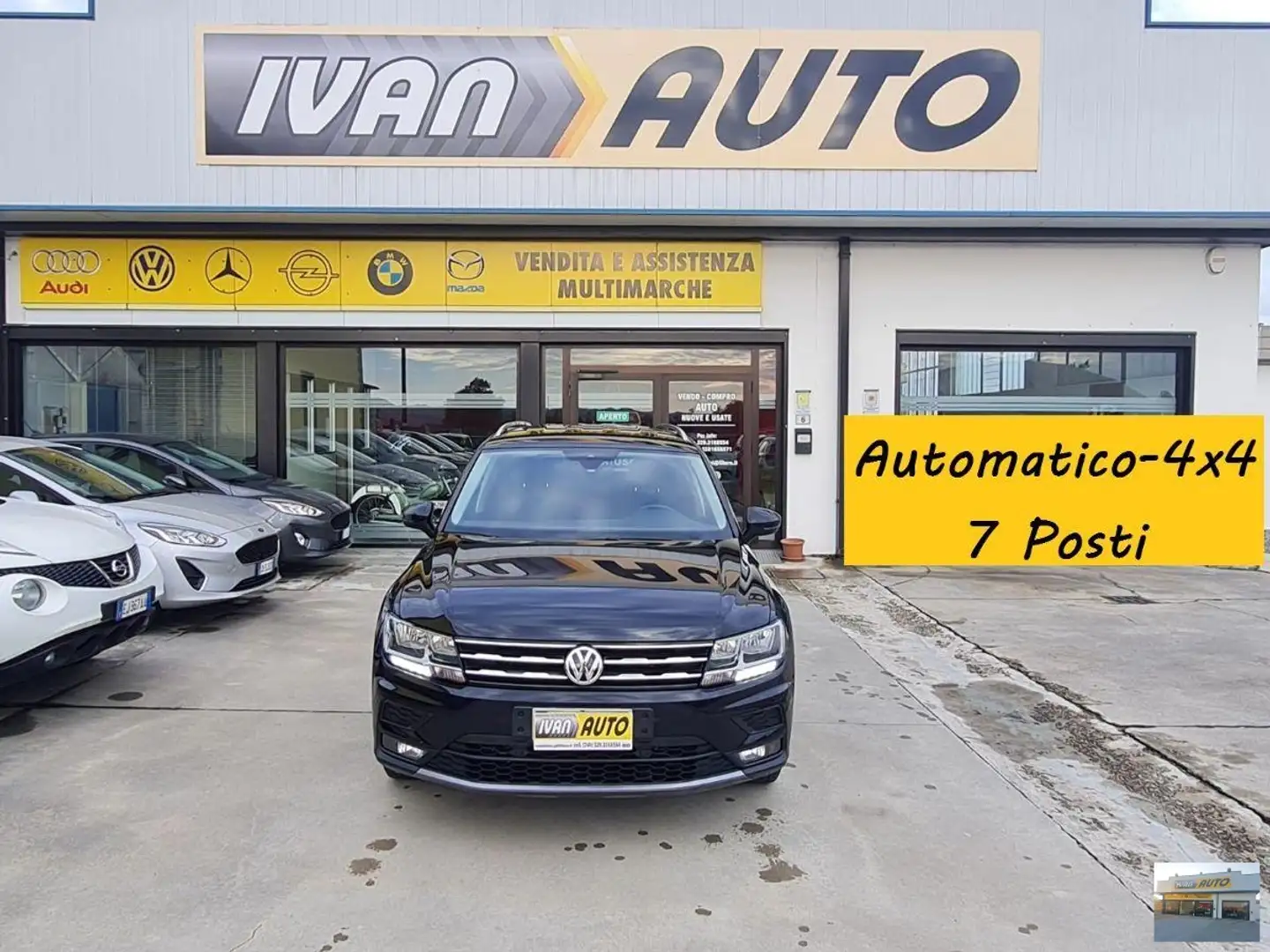 Volkswagen Tiguan ALLSPACE 2.0 TDI-7 POSTI-4X4-AUTOMATICO Nero - 1