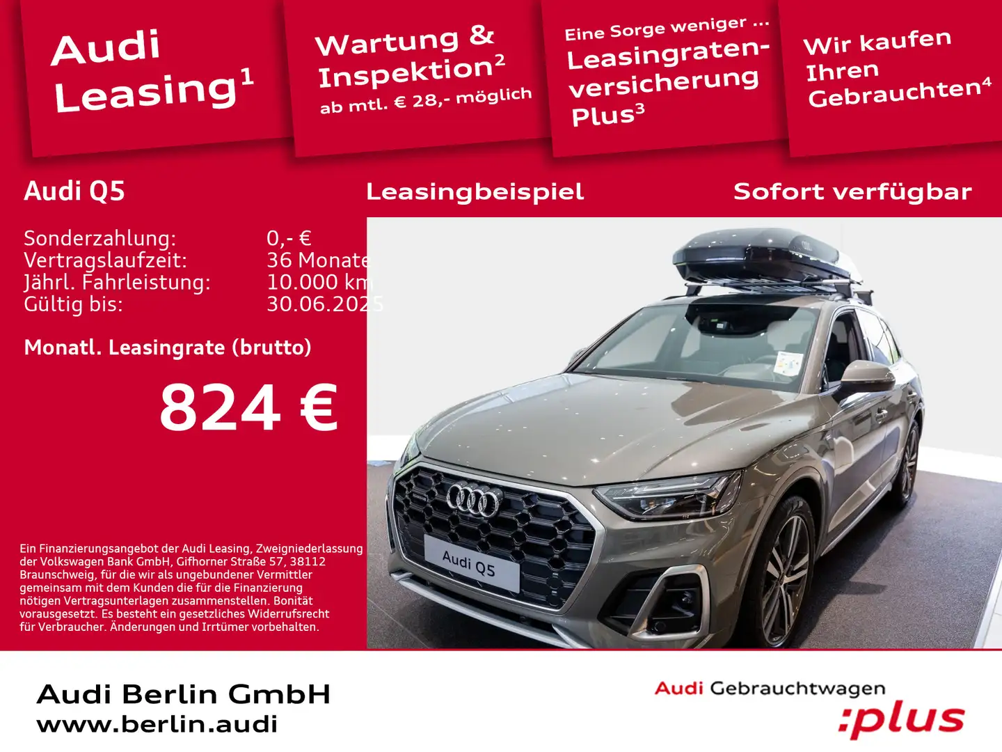 Audi Q5 S line 45 TFSI quattro S tronic Grau - 1