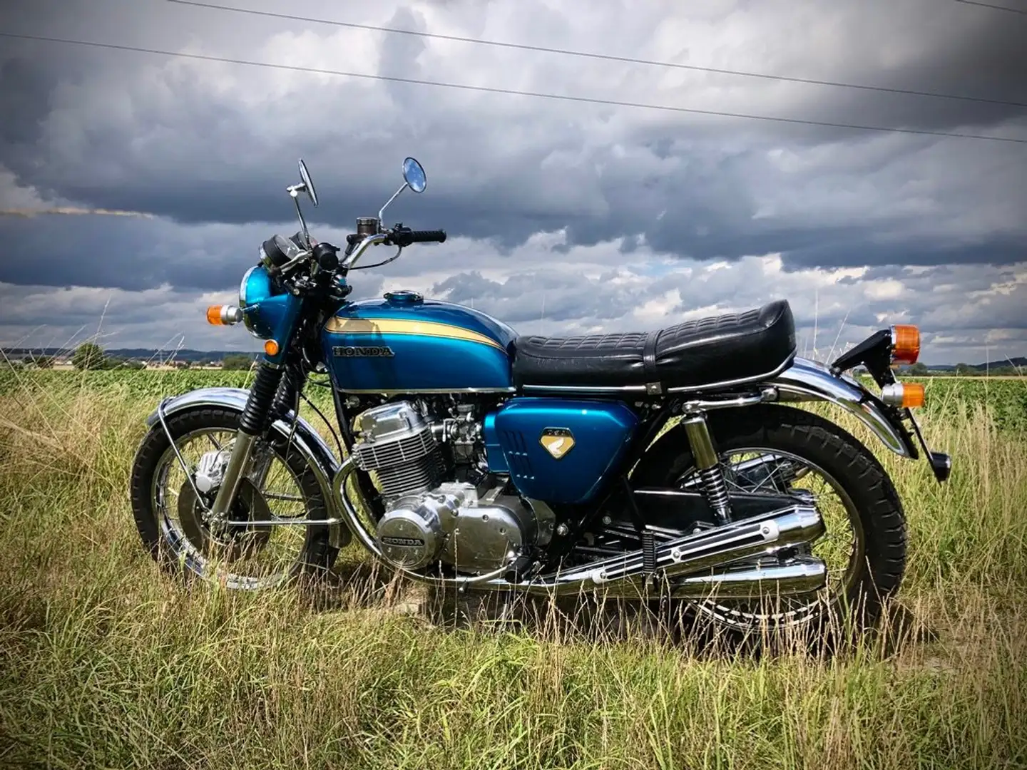 Honda CB 750 four K0, 1970, VIN 933X Bleu - 2