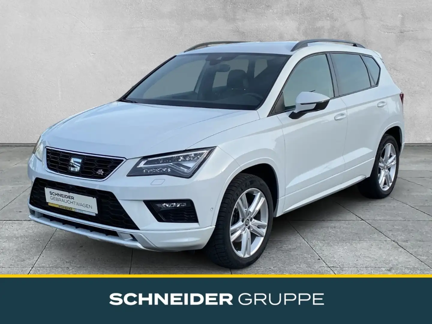 SEAT Ateca 2.0 TDI 4Drive FR AHK+LEDER+NAVI+KLIMA+ACC Weiß - 1