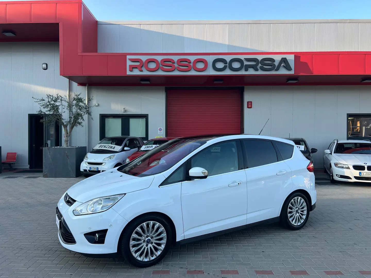 Ford C-Max 1.6 tdci Titanium 115cv dpf UNIPRO FULL TETTO Blanc - 1