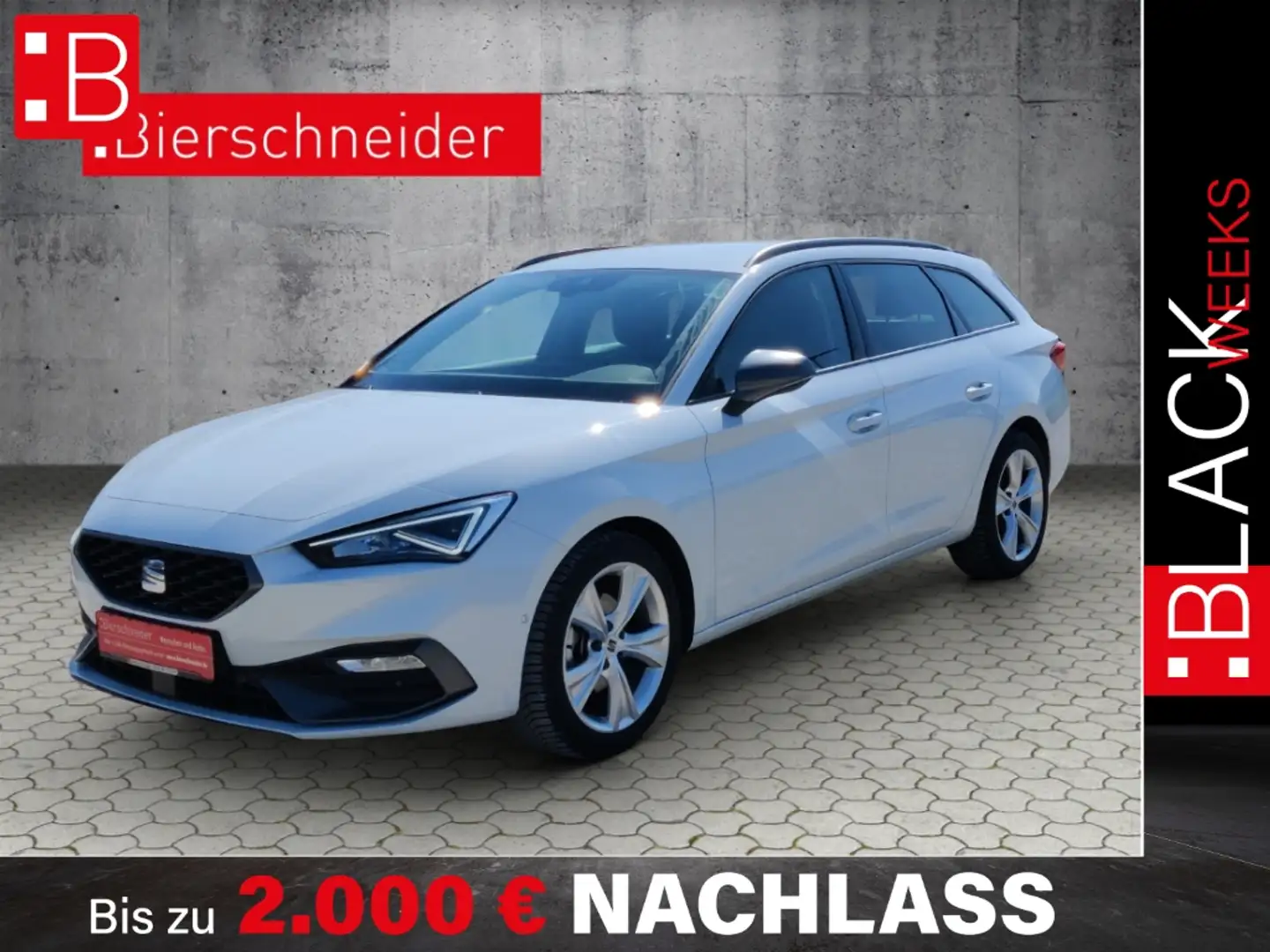 SEAT Leon Sportstourer 1.5 TSI DSG FR NAVI LED KAMERA SHZ GR Weiß - 1