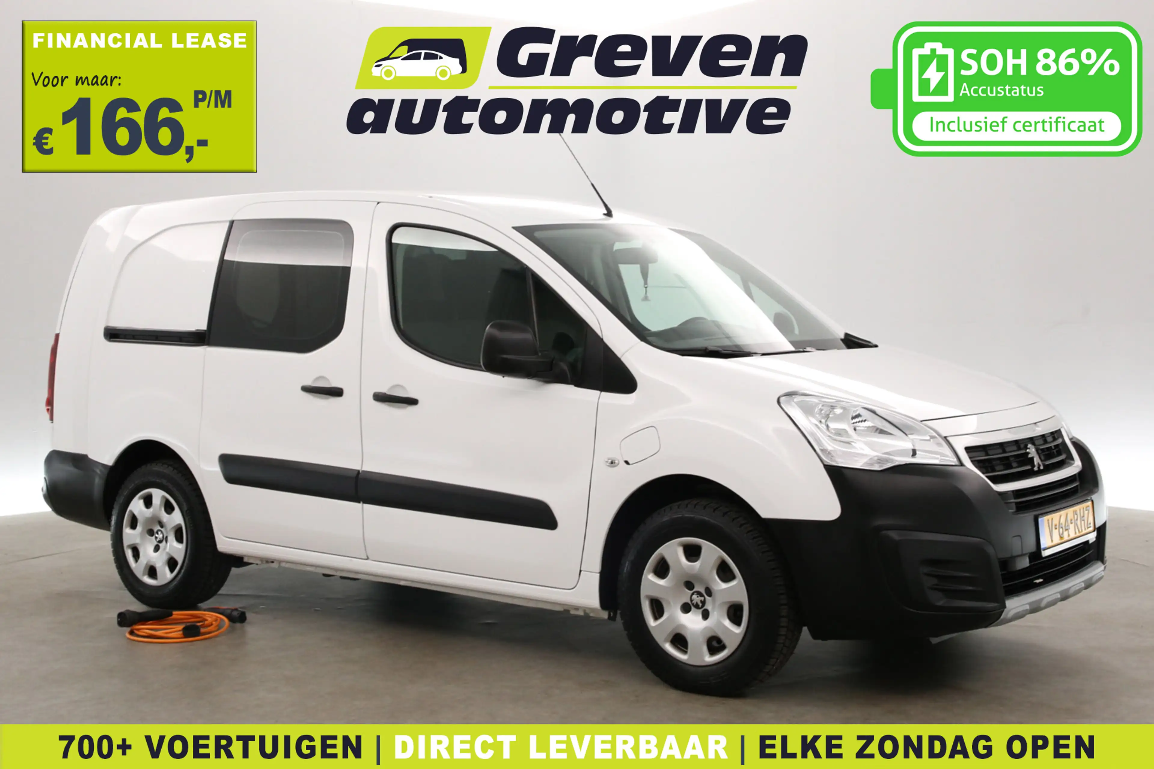 Peugeot Partner Electric L2 Pro | SOH 86% | 3 Zits | Airco | Cruis