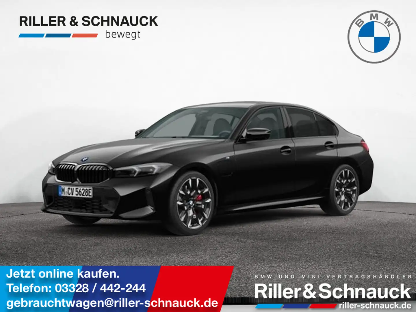 BMW 330 e M Sport Pro 19 ZOLL+AHK+HUD+360°KAM Schwarz - 1