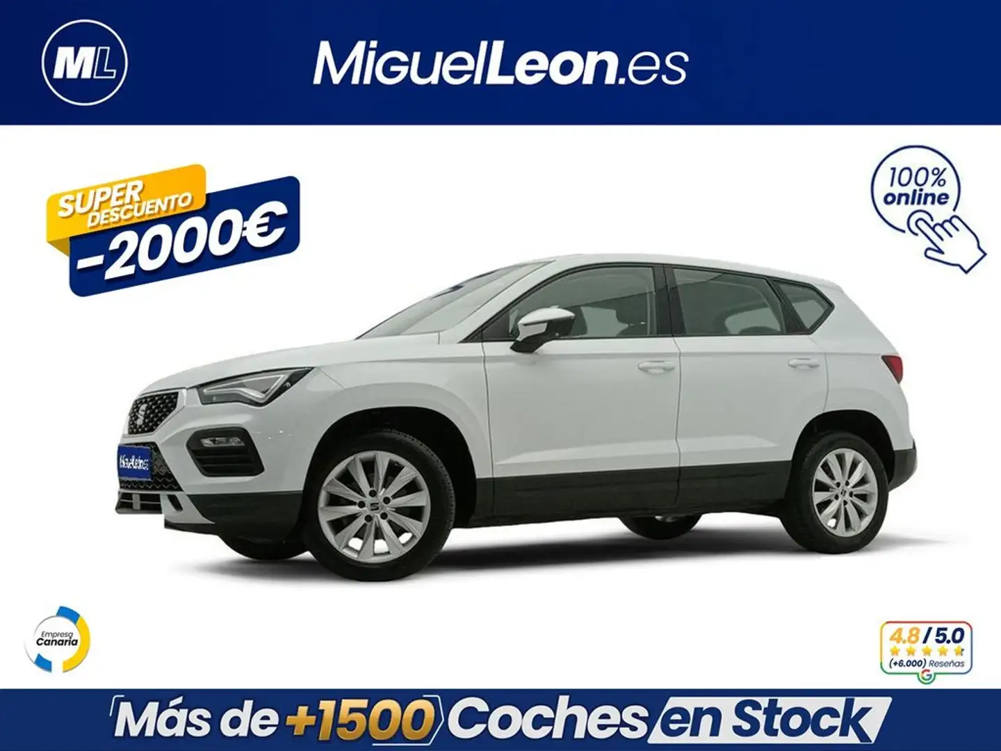 SEAT Ateca 1.0 TSI S&S Style XM Blanc - 1